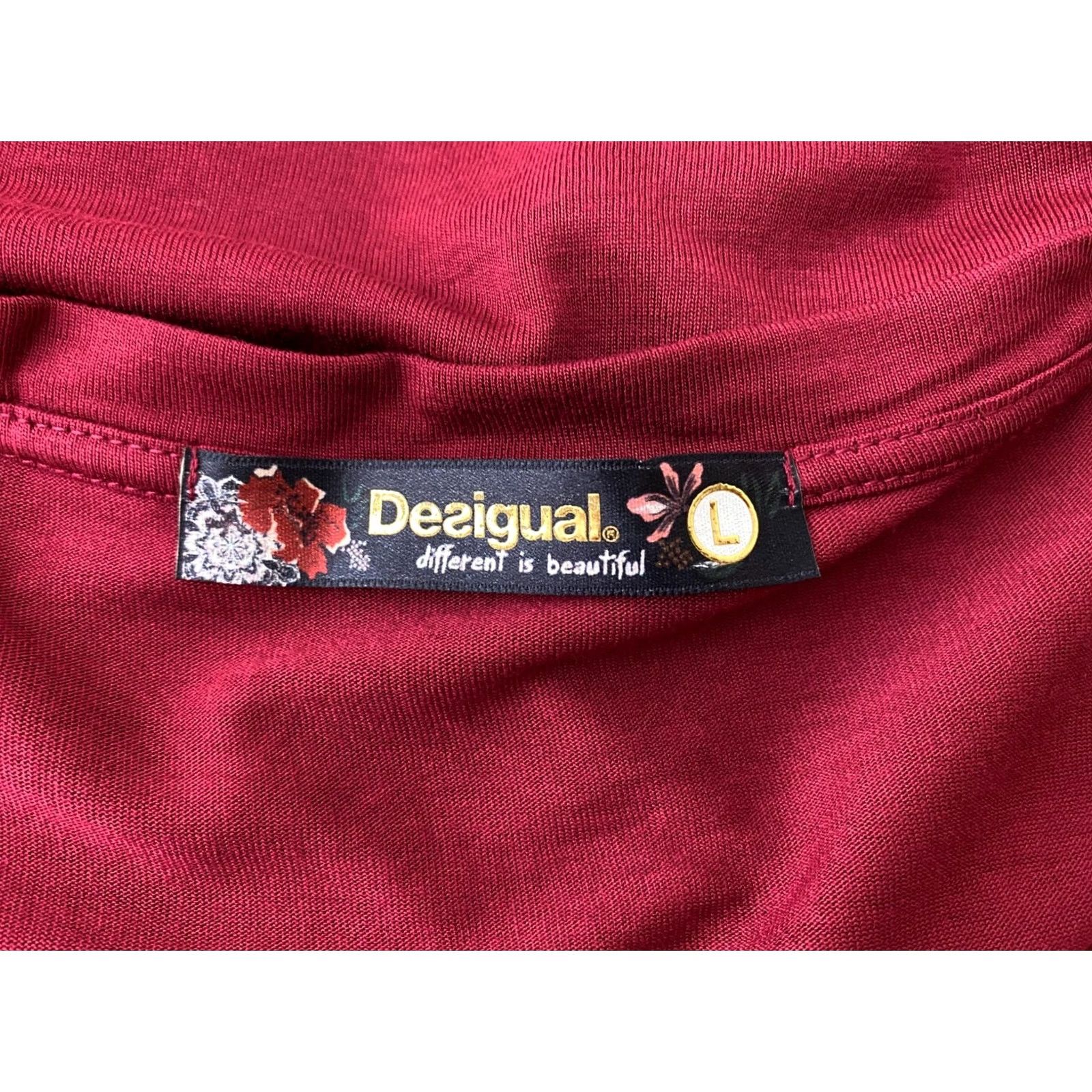 Desigual Desigual Shirt Tunic Womens L Multicoloured Long Sleeve Tunic 69T24E9 Size L / US 10 / IT 46 - 4 Thumbnail