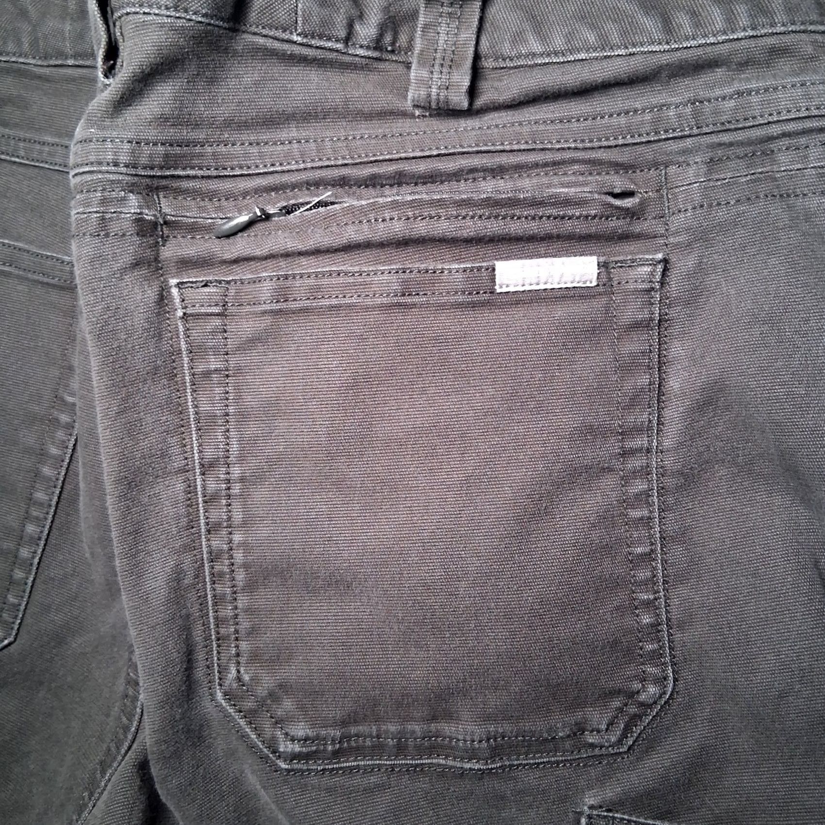 Duluth Trading Company Duluth Trading Co Pants Women 14 Regular Gray Canvas Double Knee Curvesetter Waist Workwear Utility Size 36" / US 14 / IT 50 - 6 Thumbnail