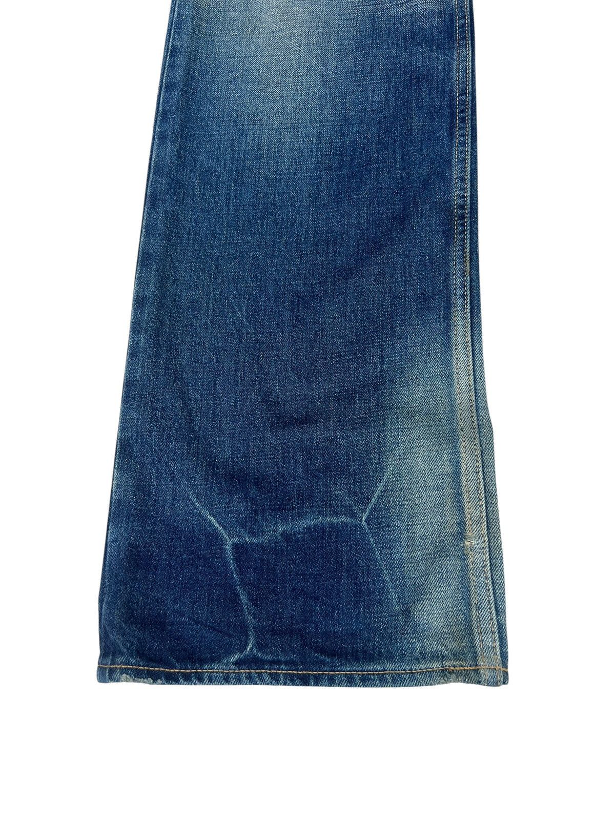 Backbone Vintage BackBone Distress Mud Denim Bootcut Selvedge Jeans Size US 31 - 10 Thumbnail