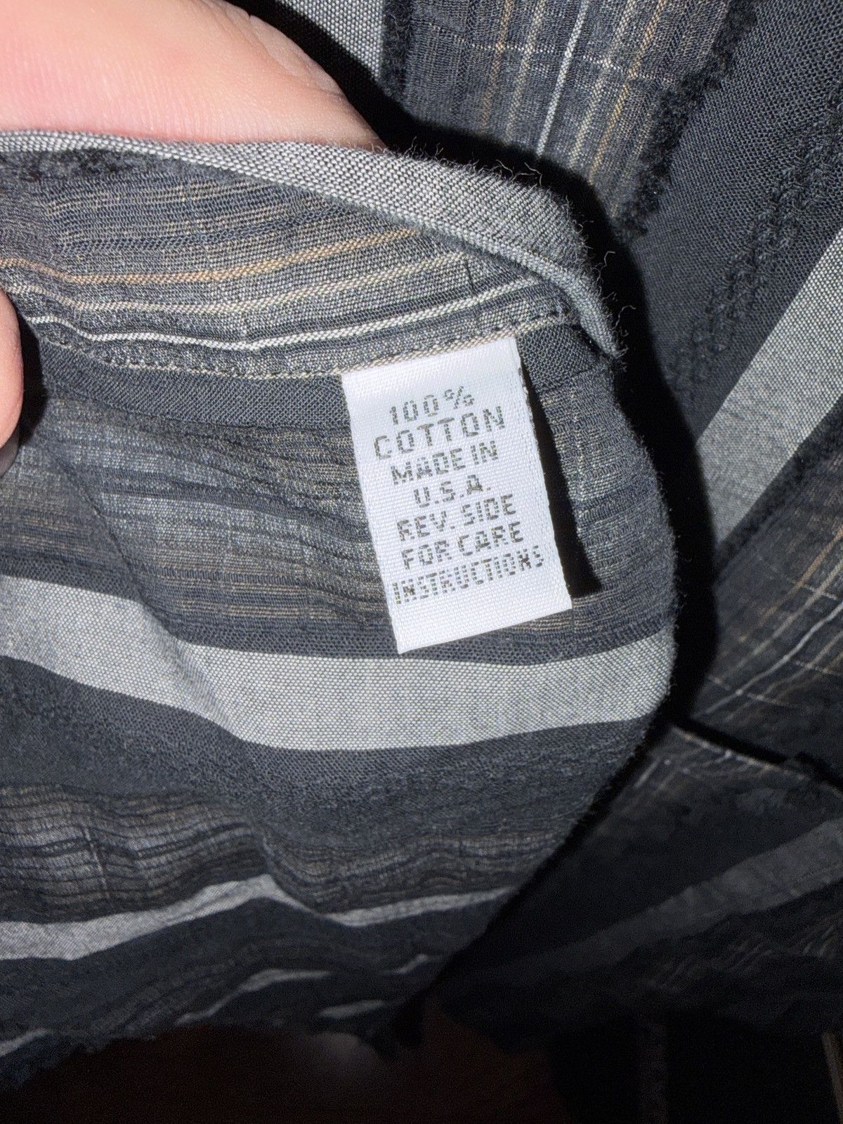 Vintage Raw Edge Striped Patchwork Shirt Andrew David Made In USA Size US XL / EU 56 / 4 - 5 Thumbnail