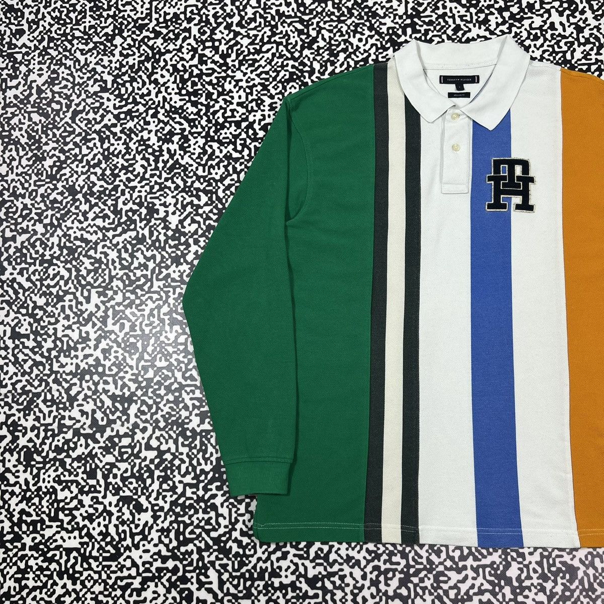 Tommy Hilfiger Vintage Y2K Tommy Hilfiger Archive Fit Polo Longsleeve Size US L / EU 52-54 / 3 - 2 Thumbnail