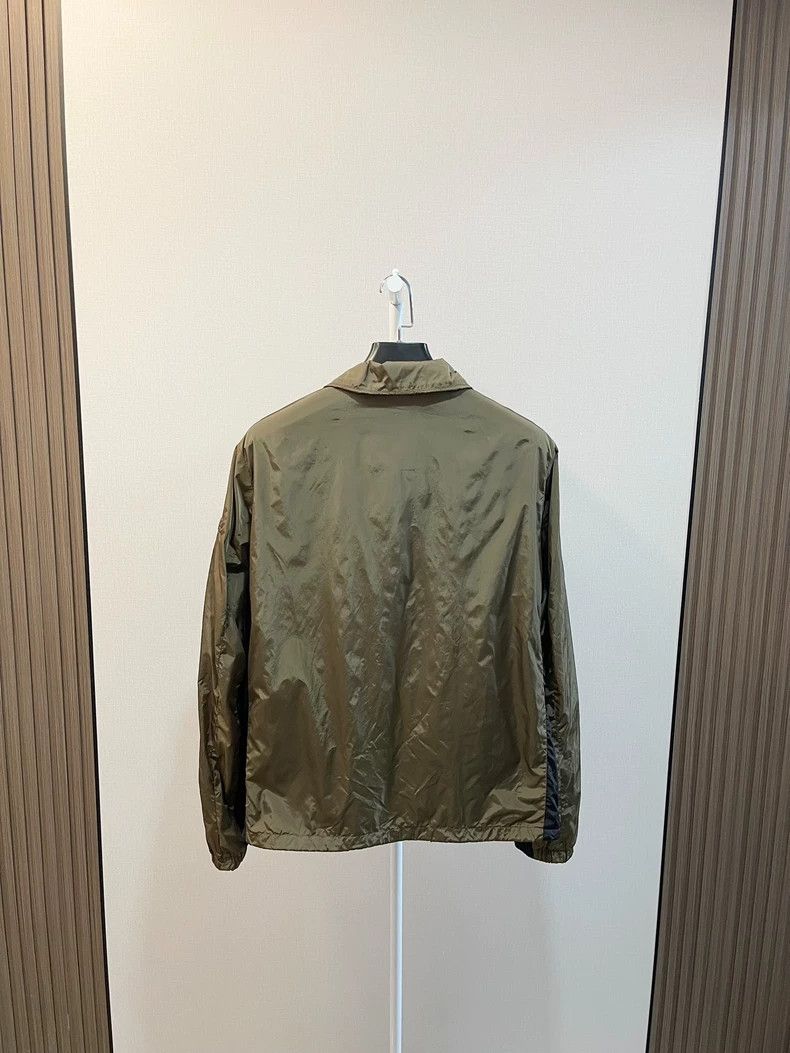 Prada Prada Brown Stitching Metal Triangle Logo Loog Nylon Windbr Size US M / EU 48-50 / 2 - 2 Thumbnail