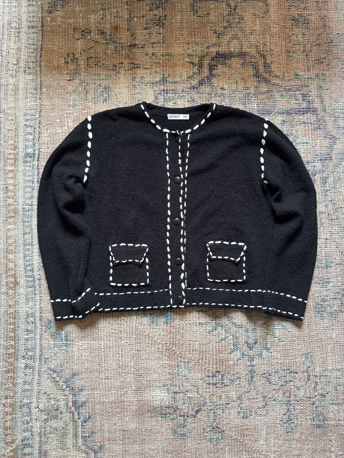 OPEN YY Open Yy ssense exclusive black cardigan Size M / US 6-8 / IT 42-44 - 1 Thumbnail