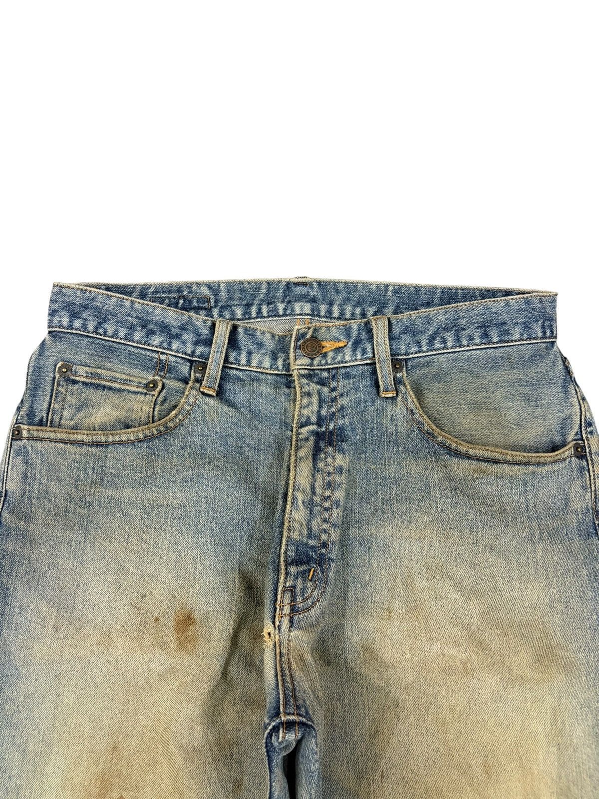 Japanese Brand Vintage Japanese Brand Rusty Mud Wash Loose Jeans Size US 31 - 4 Thumbnail