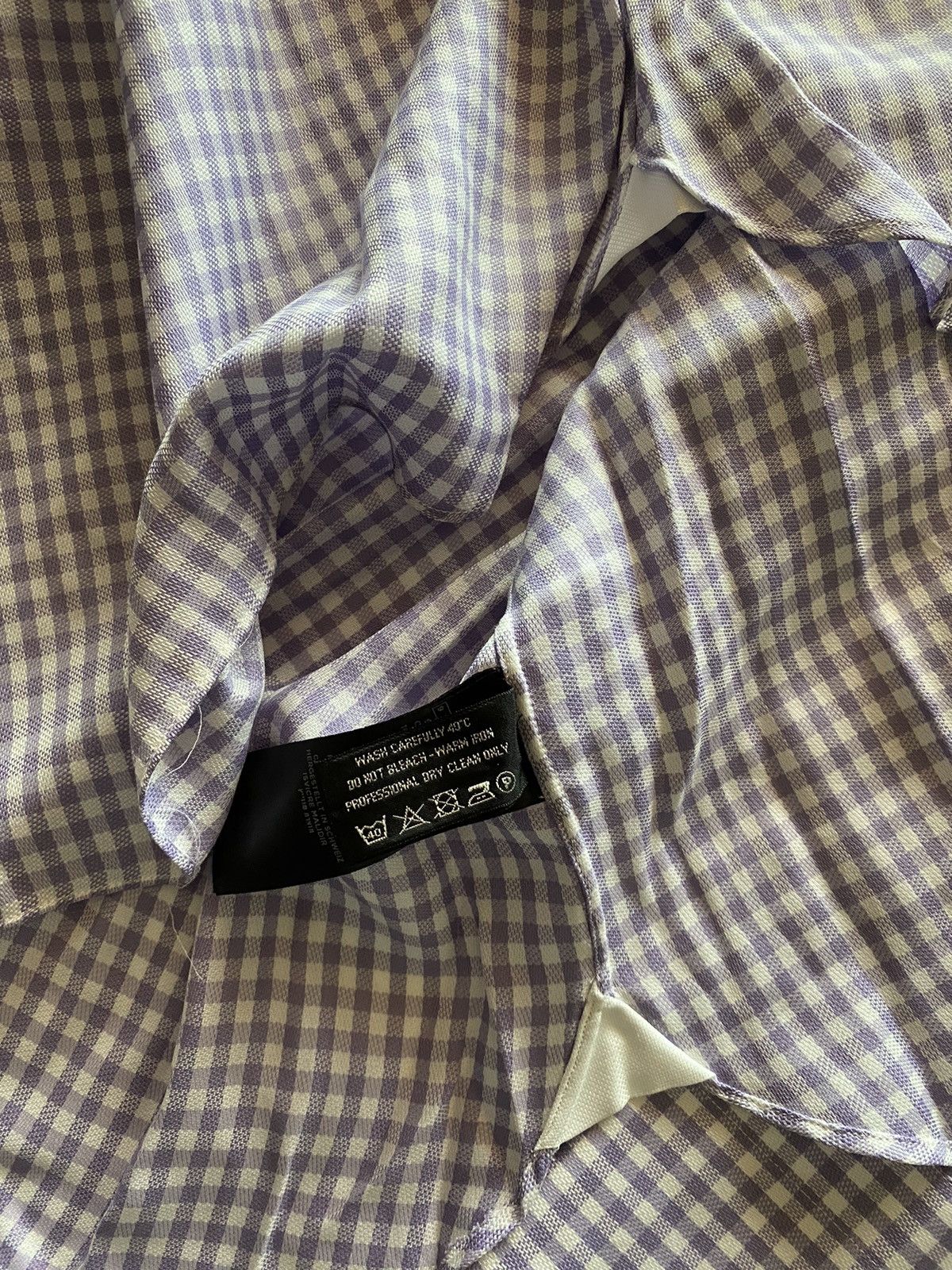 Tom Ford Tom Ford light lilac gingham check shirt 17 43e NEW Size US L / EU 52-54 / 3 - 11 Thumbnail