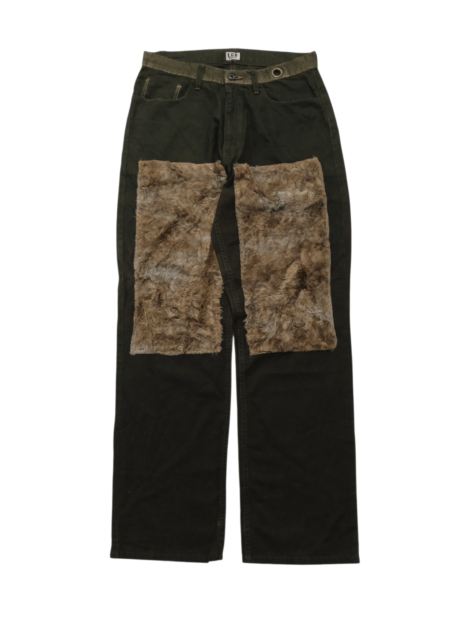 Le Grande Bleu (L.G.B.) L.G.B. Double Knee Furr Pants Size US 30 / EU 46 - 1 Thumbnail