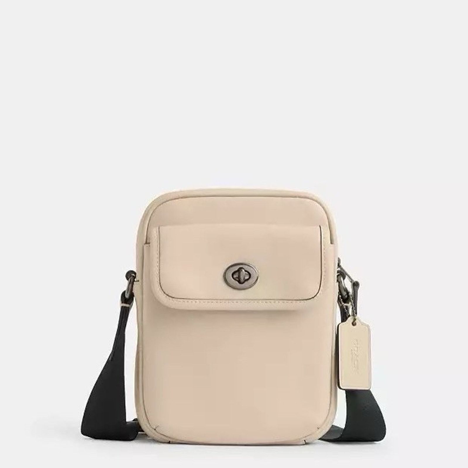 Coach NWT Coach Turnlock Crossbody Bag Leather Qb/IVORY CAJ31 Size ONE SIZE - 7 Thumbnail