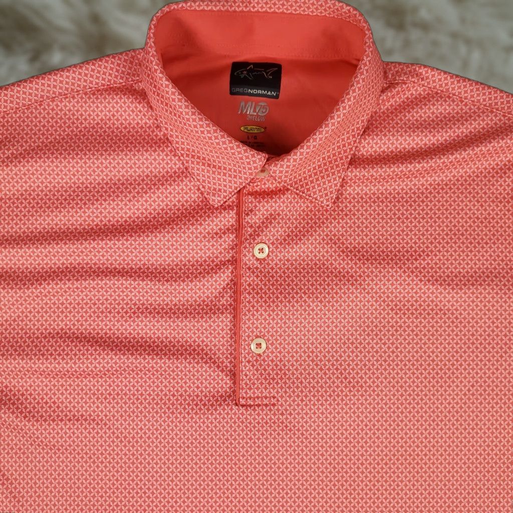 Vintage Greg Norman Polo Shirt Mens L Pink Geometric Shark Golf Short Sleeve polo shirt Mens L Pink Geometric Shark Golf Short Sleeve Size US L / EU 52-54 / 3 - 1 Thumbnail