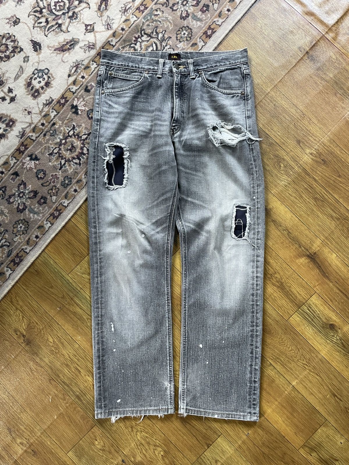 Lee × Vintage Vintage Lee Distressed Denim Size US 33 - 2 Thumbnail