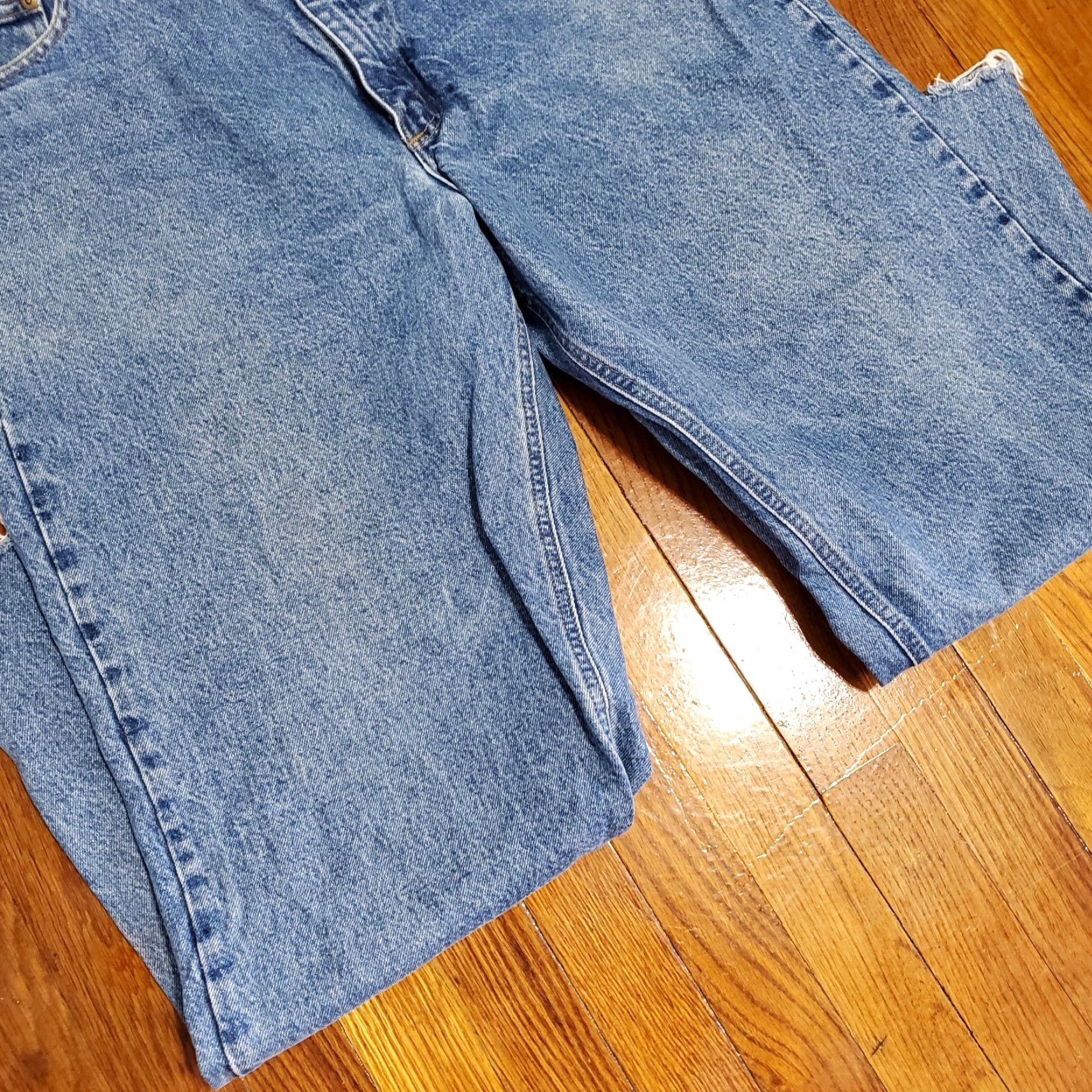 Carhartt Carhartt Relaxed Fit Straight Leg Denim Jeans Men's 40x30 Blue 5-Pocket Logo Zipper Button Vintage No N/A Size US 40 / EU 56 - 5 Thumbnail