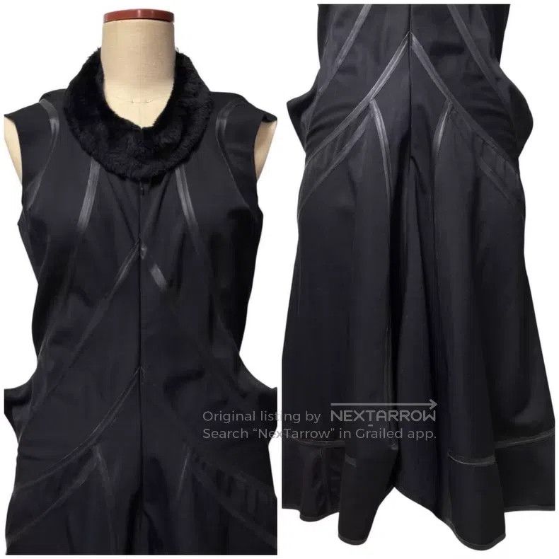 Junya Watanabe JUNYA WATANABE Asymmetrical 3D Cut Mermaid Fur Collar Vest Size M / US 6-8 / IT 42-44 - 3 Thumbnail