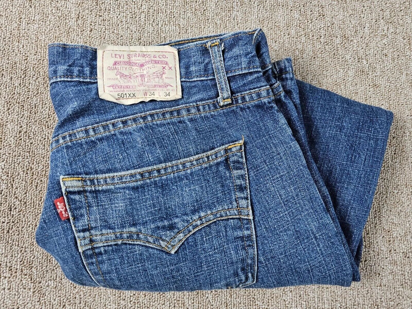 Levi's Vintage Clothing Vintage 80s Levi's 501 XX Jeans Made in USA Cropped W34 Size US 34 / EU 50 - 2 Thumbnail