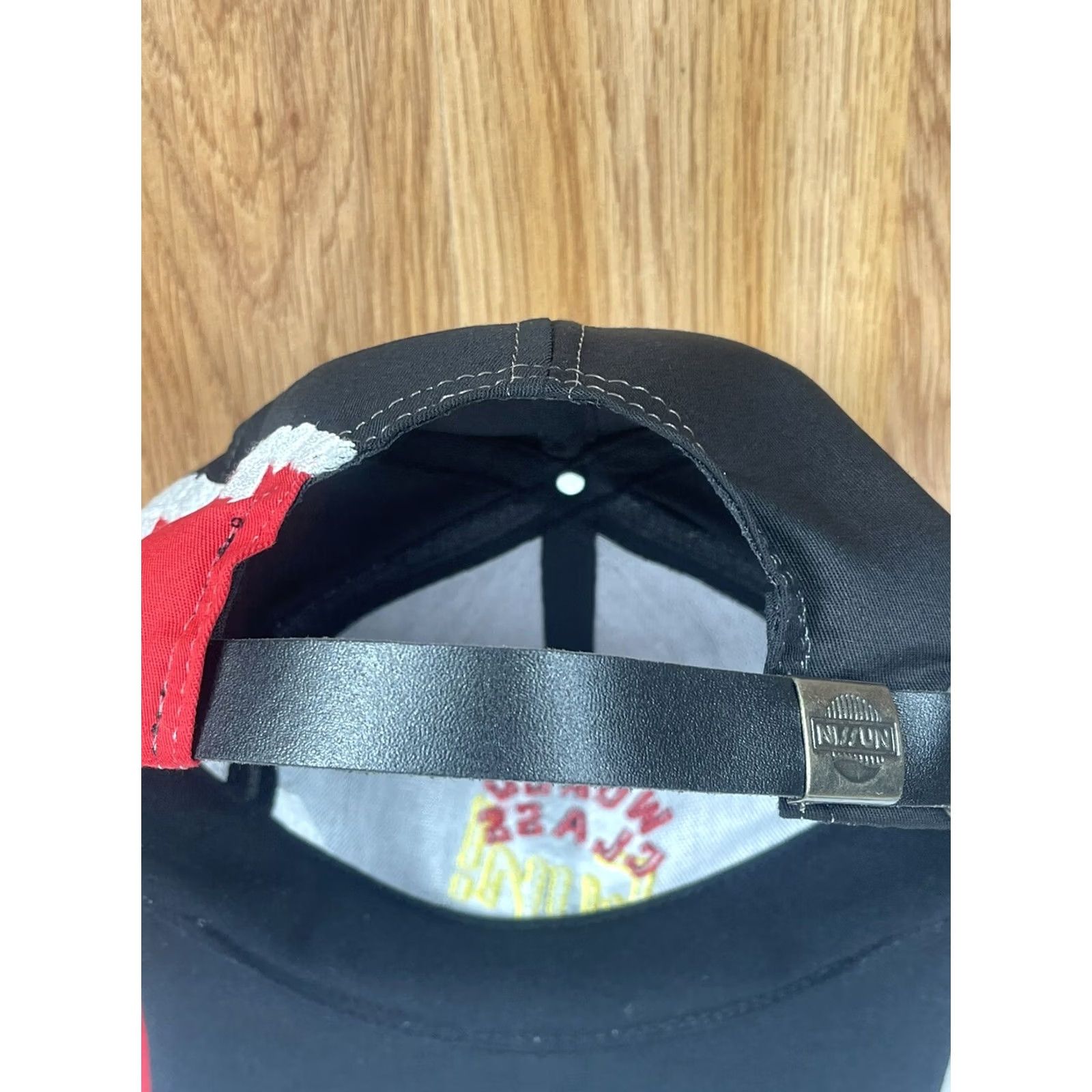 Vintage Nissun World Class Fun 2002 Champlain Valley Fair Leather Strap Back Hat Cap Size ONE SIZE - 6 Thumbnail