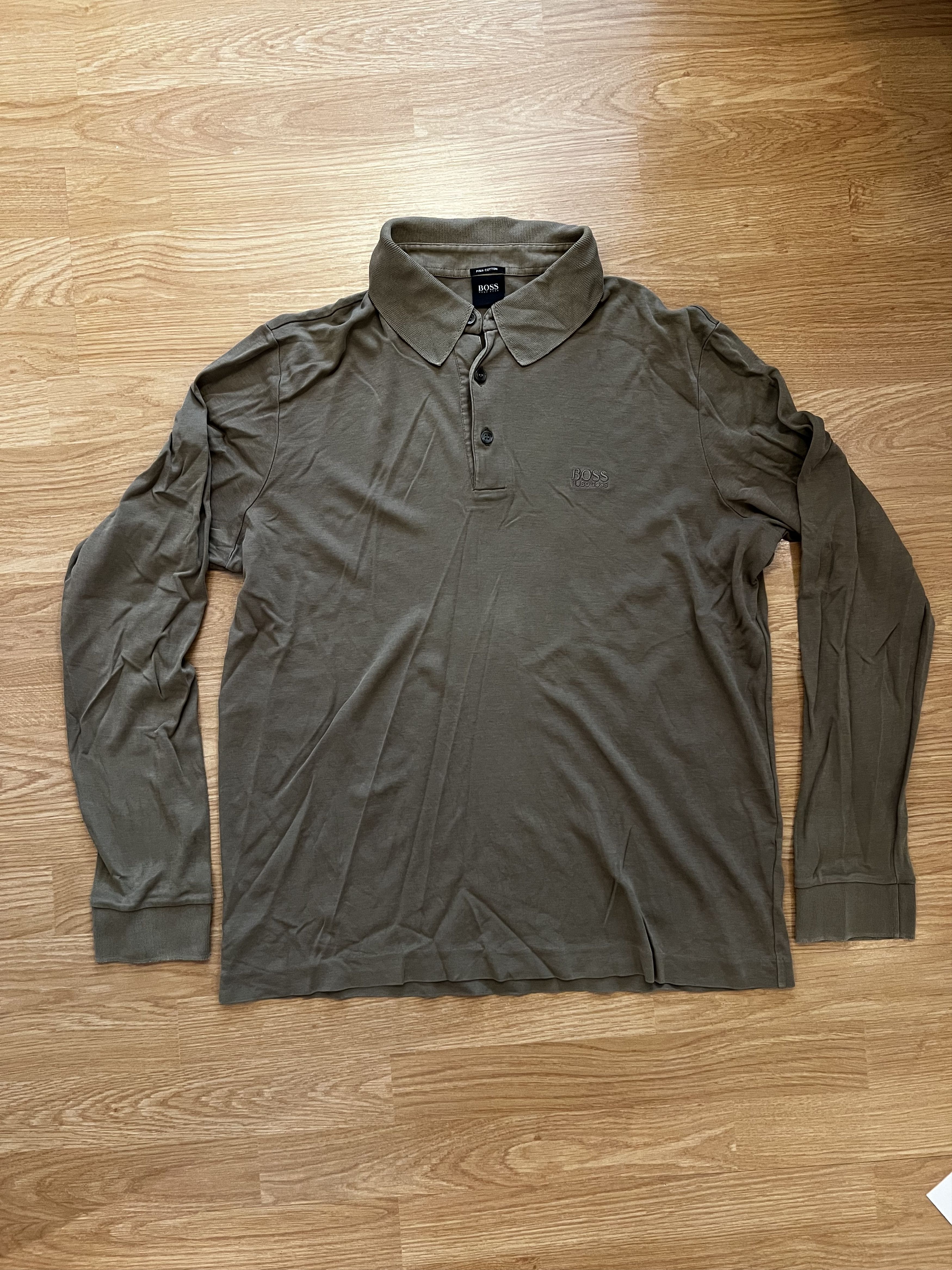 Hugo Boss Hugo Boss Longsleeve Khaki Brown Size US M / EU 48-50 / 2 - 3 Thumbnail
