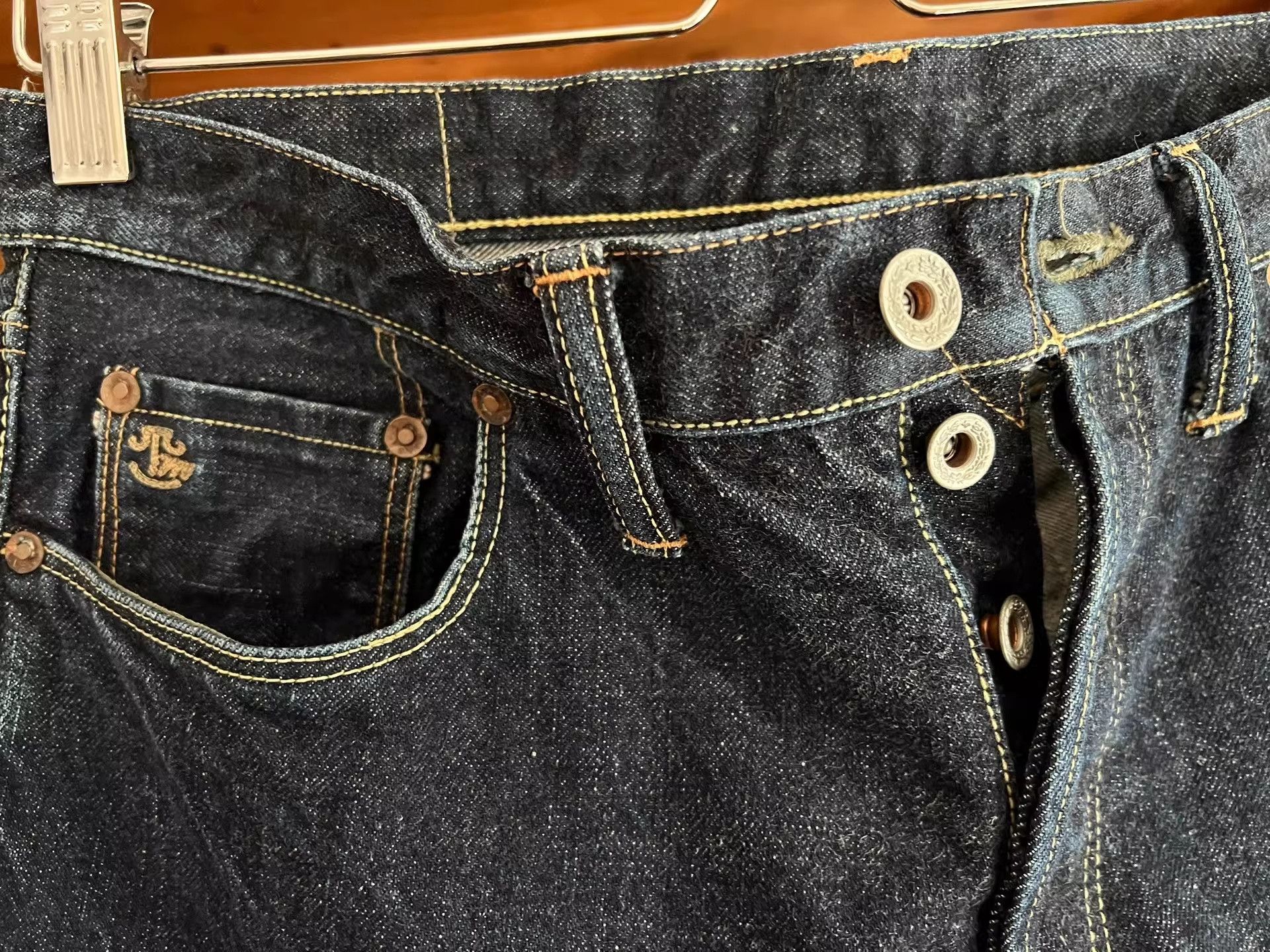 TOYS McCOY Toys McCoy 14oz Vintage Red Ear Jeans Size US 31 - 5 Thumbnail