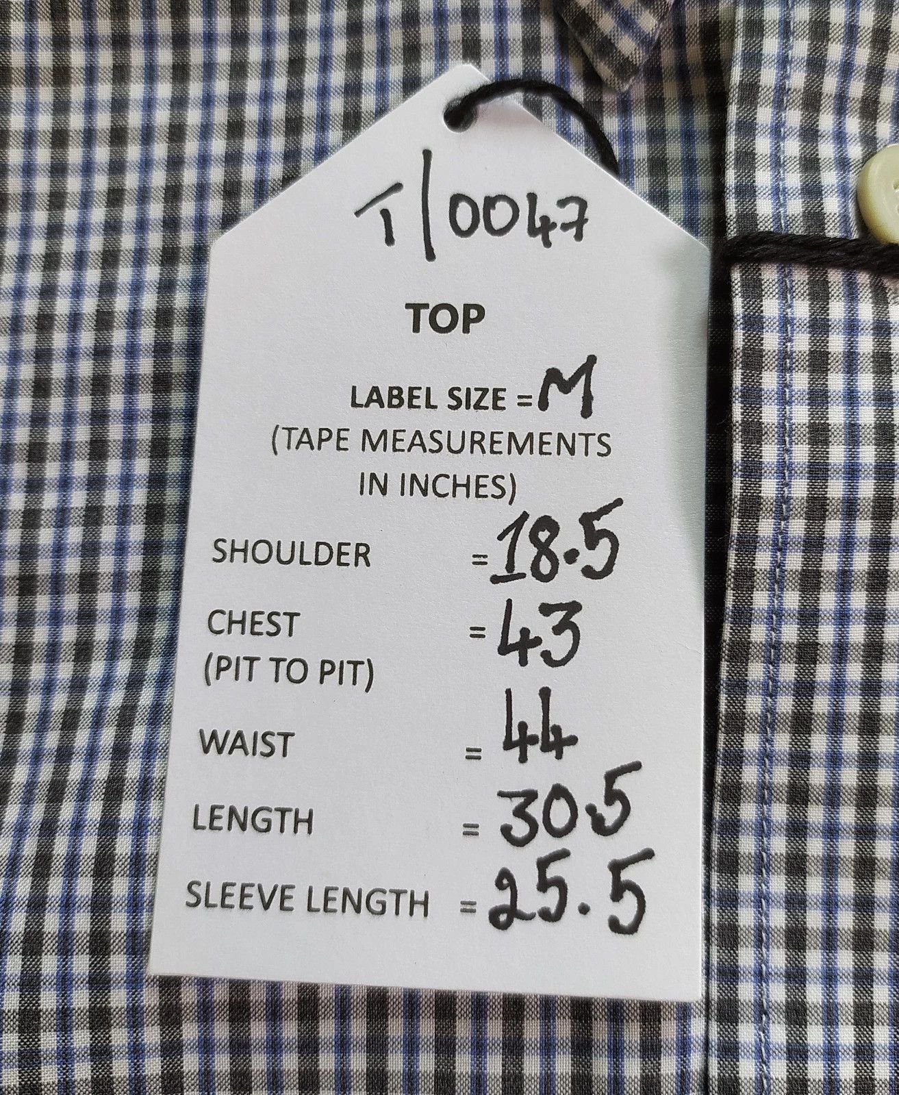 Thomas Pink Thomas Pink Tailored Fit Formal Check Shirt T 0047 Size US M / EU 48-50 / 2 - 5 Thumbnail