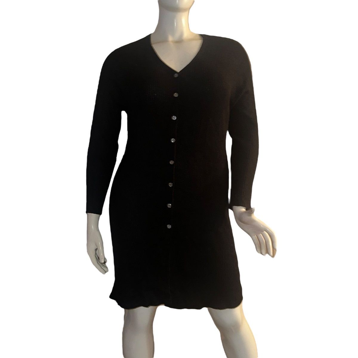 Lord & Taylor Lord & Taylor ribbed V neck buttoned duster cardigan Size XXL / US 16-18 / IT 52-54 - 1 Thumbnail