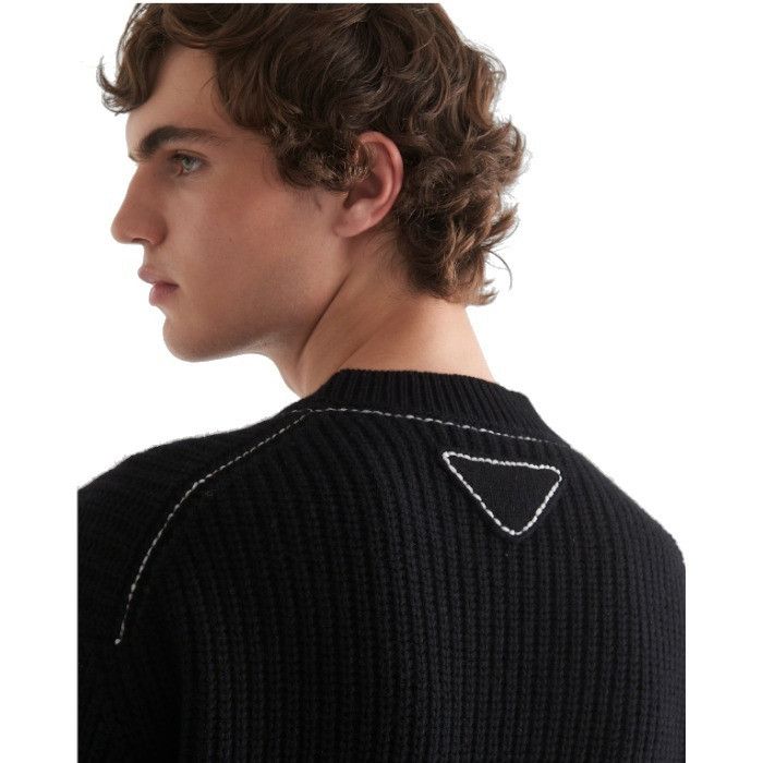 Prada o1bcso1str1025 Cashmere Sweater in Black Size US L / EU 52-54 / 3 - 4 Thumbnail