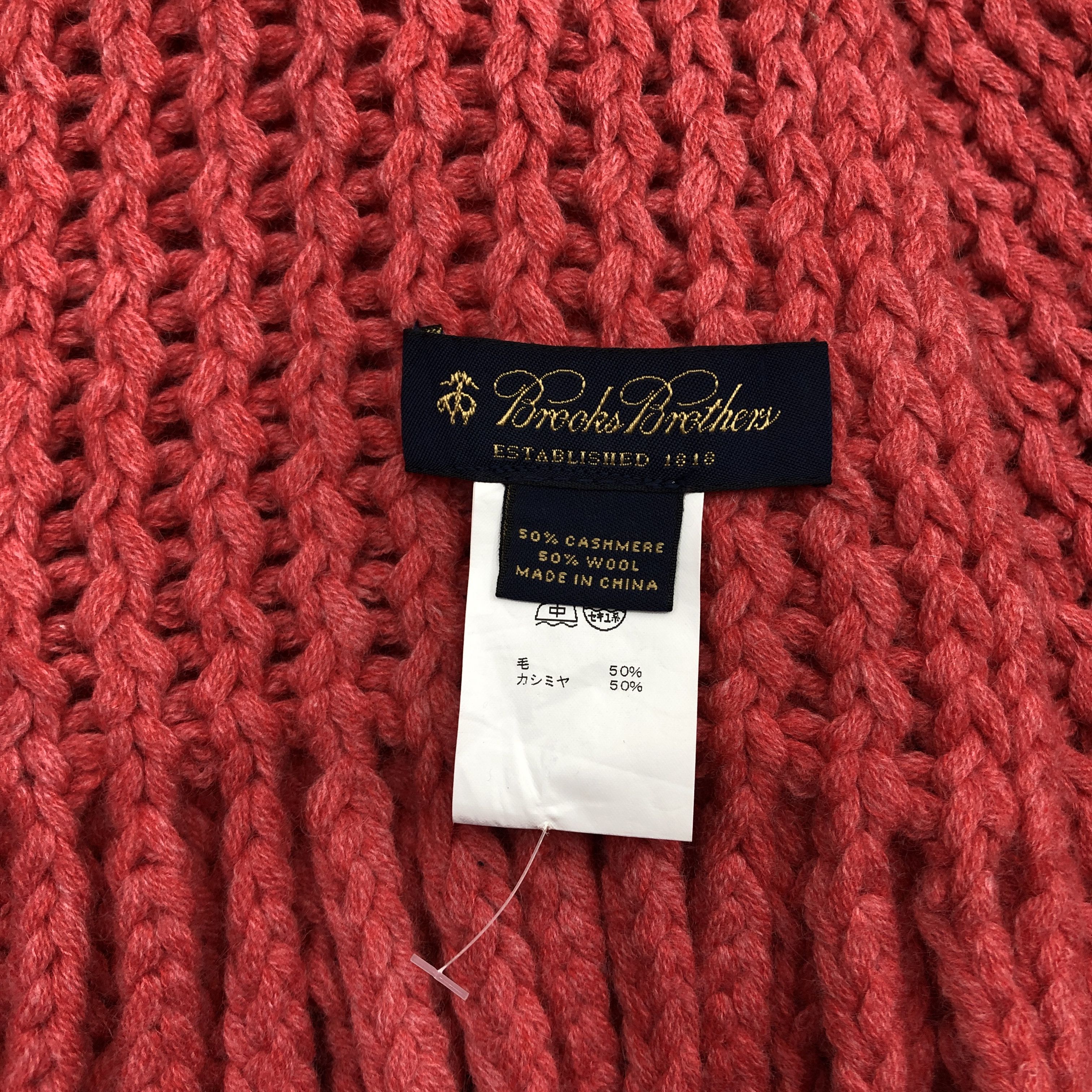 Brooks Brothers Vintage Brooks Brothers Scarf Muffler Knit Wool Scarves Size ONE SIZE - 4 Thumbnail