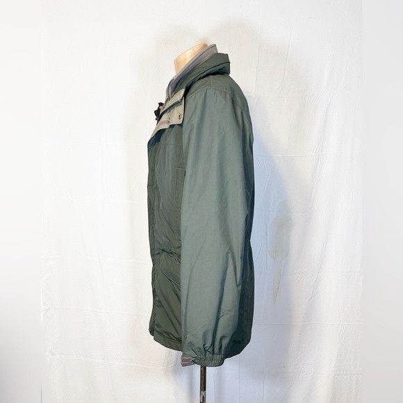 L.L. Bean Vintage LL Bean Mens Green Drawstring Zip Out Fleece Parka Size US S / EU 44-46 / 1 - 3 Thumbnail
