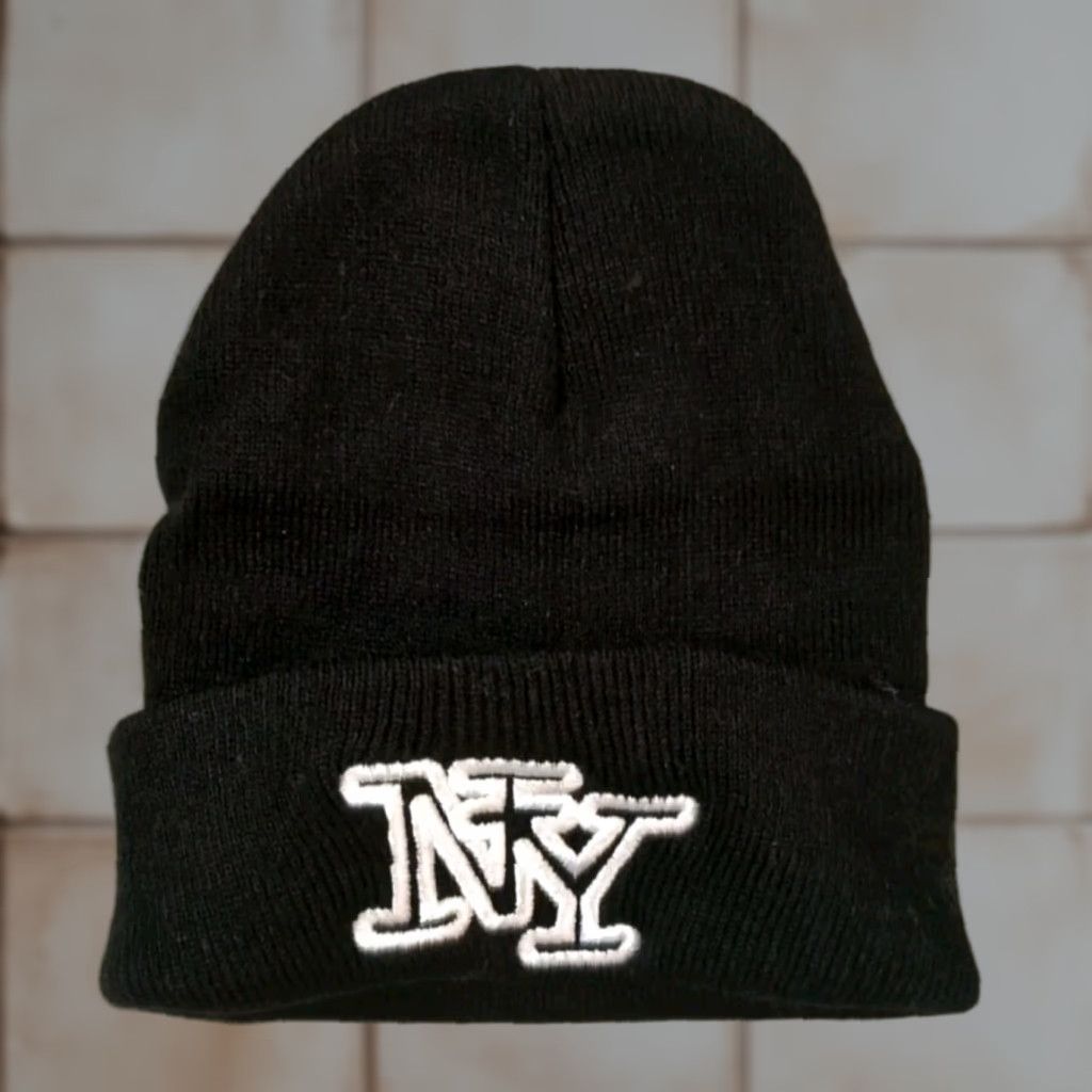 Vintage VINTAGE New York City Logo Beanie Winter Hat Black Warm New Sealed 1 Size Rare Size ONE SIZE - 1 Thumbnail