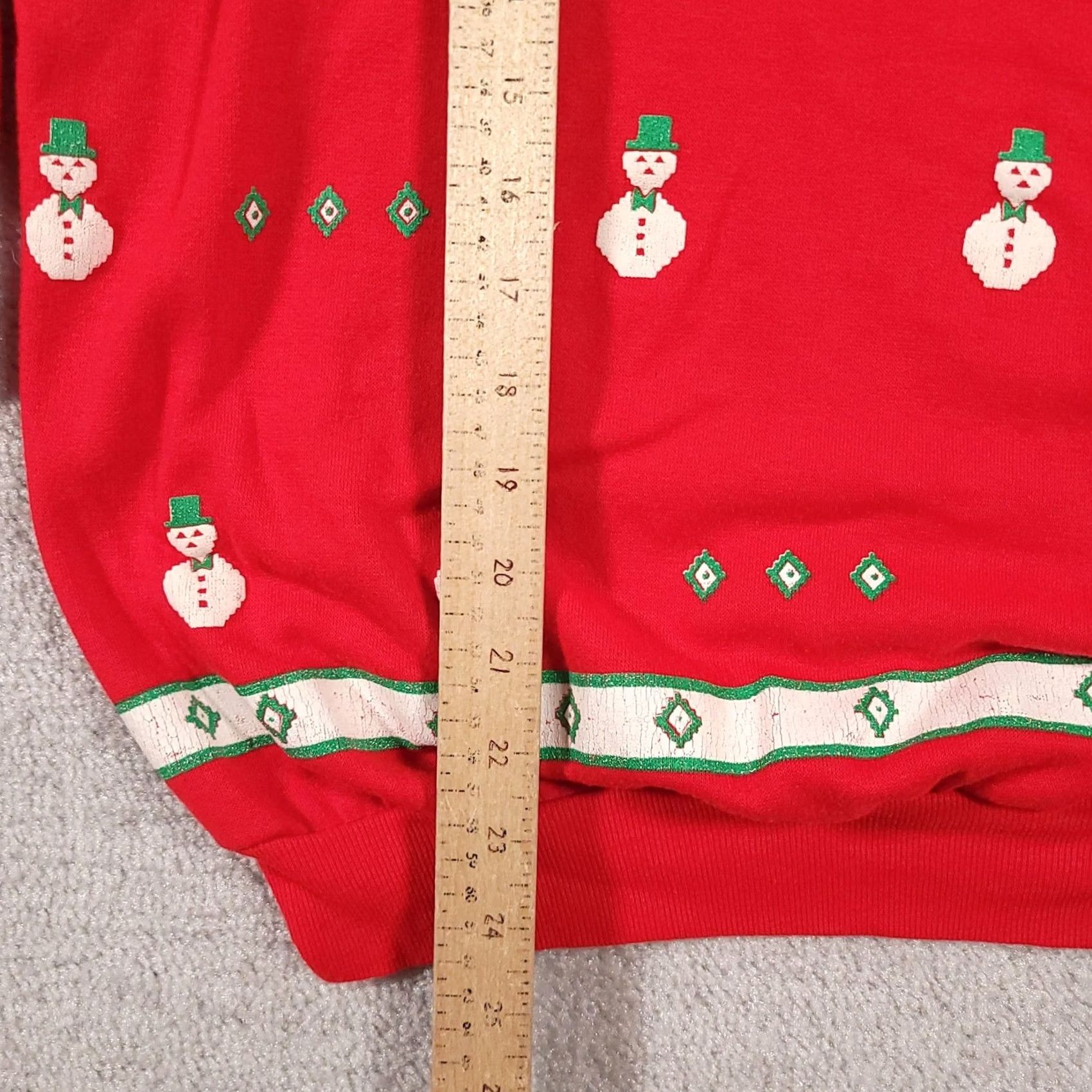 Vintage VINTAGE Sky Lite Sweater Mens Medium Red Snowman Christmas Pullover Made USA 80s Size US M / EU 48-50 / 2 - 7 Thumbnail