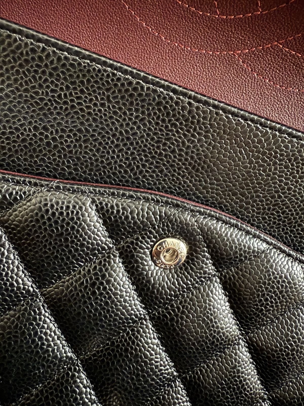 Chanel Chanel Classic Maxi Flap Bag Caviar Leather Size ONE SIZE - 7 Thumbnail