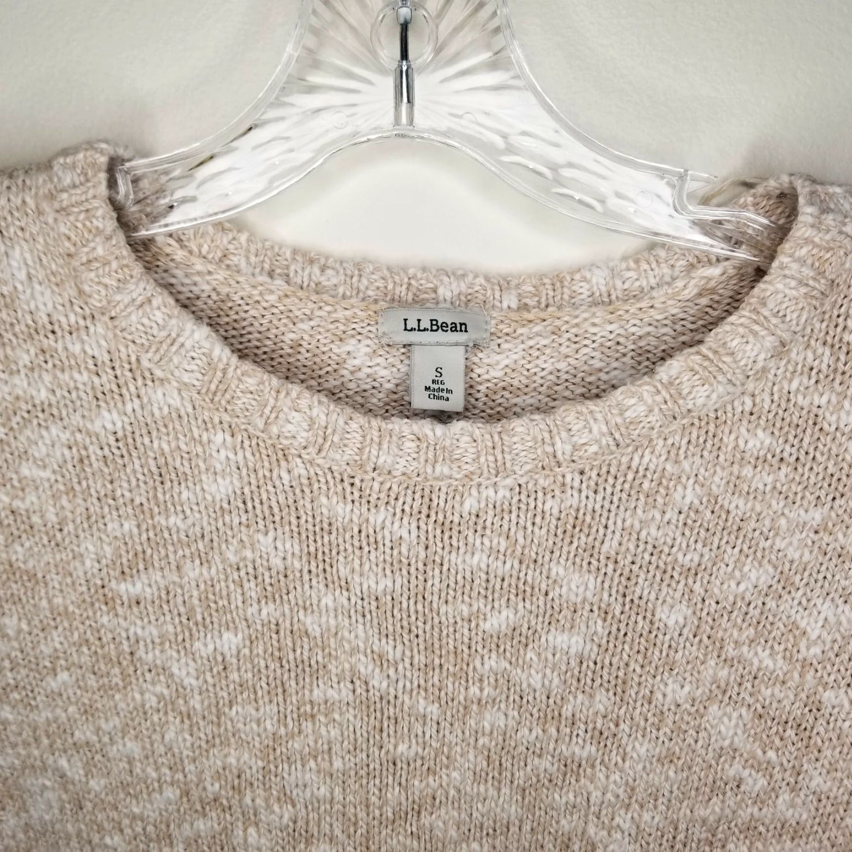 Vintage L.L. Bean Women's Beige Pullover Sweater Long Sleeve Size S Size S / US 4 / IT 40 - 3 Thumbnail