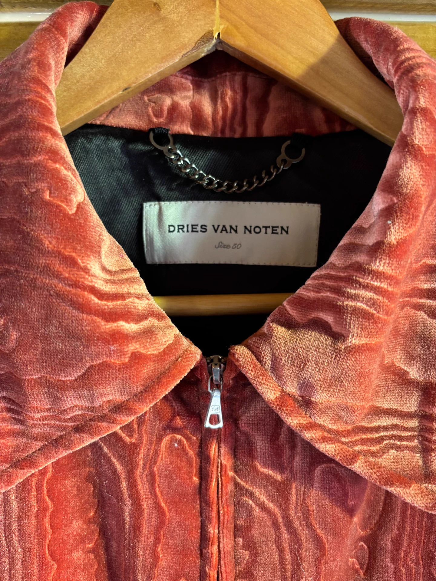 Dries Van Noten DVN Ripple Velvet Boxy Jacket Size US M / EU 48-50 / 2 - 2 Thumbnail