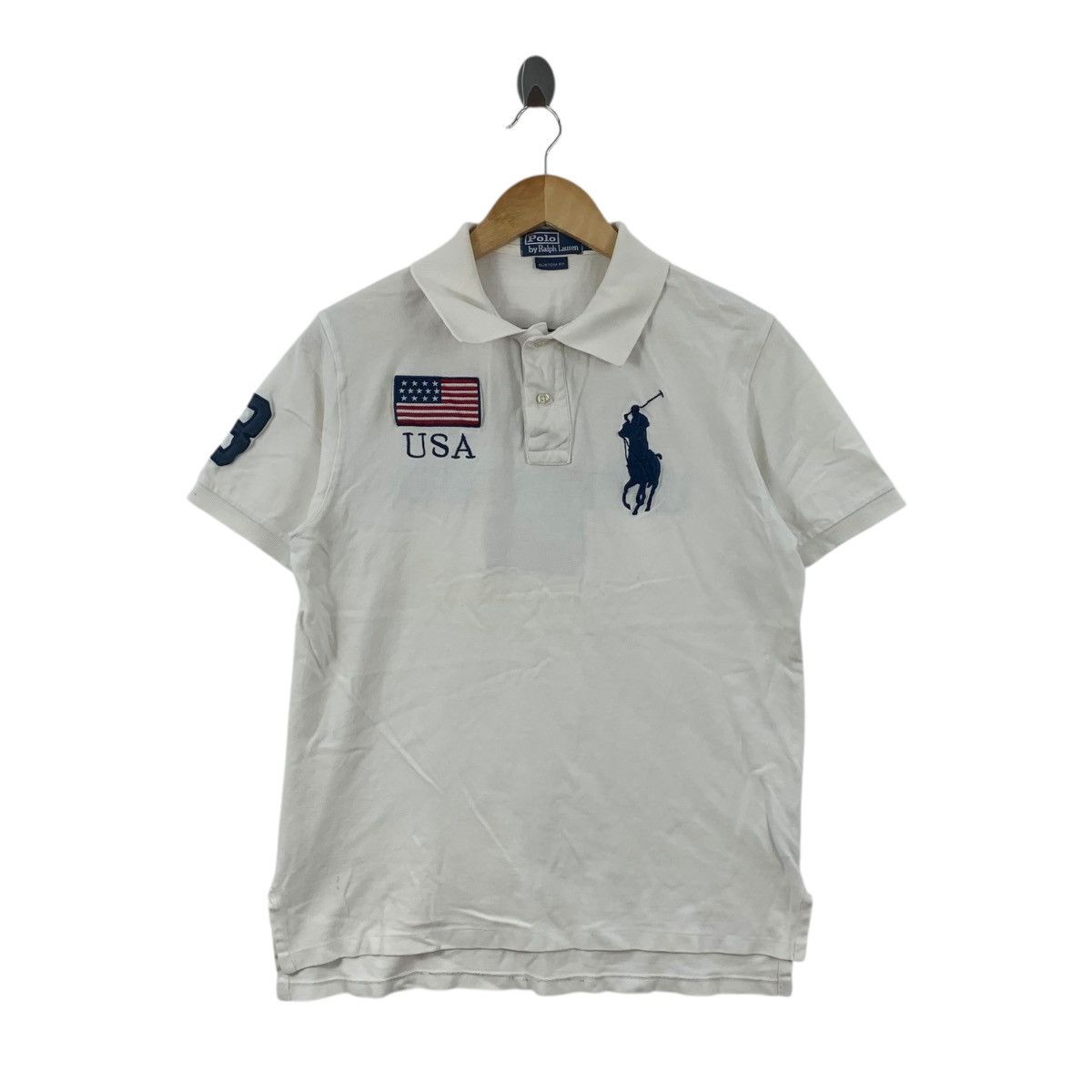 Polo Ralph Lauren Vintage POLO RALPH LAUREN Team USA Flag Tee Shirt Top Size M / US 6-8 / IT 42-44 - 3 Thumbnail