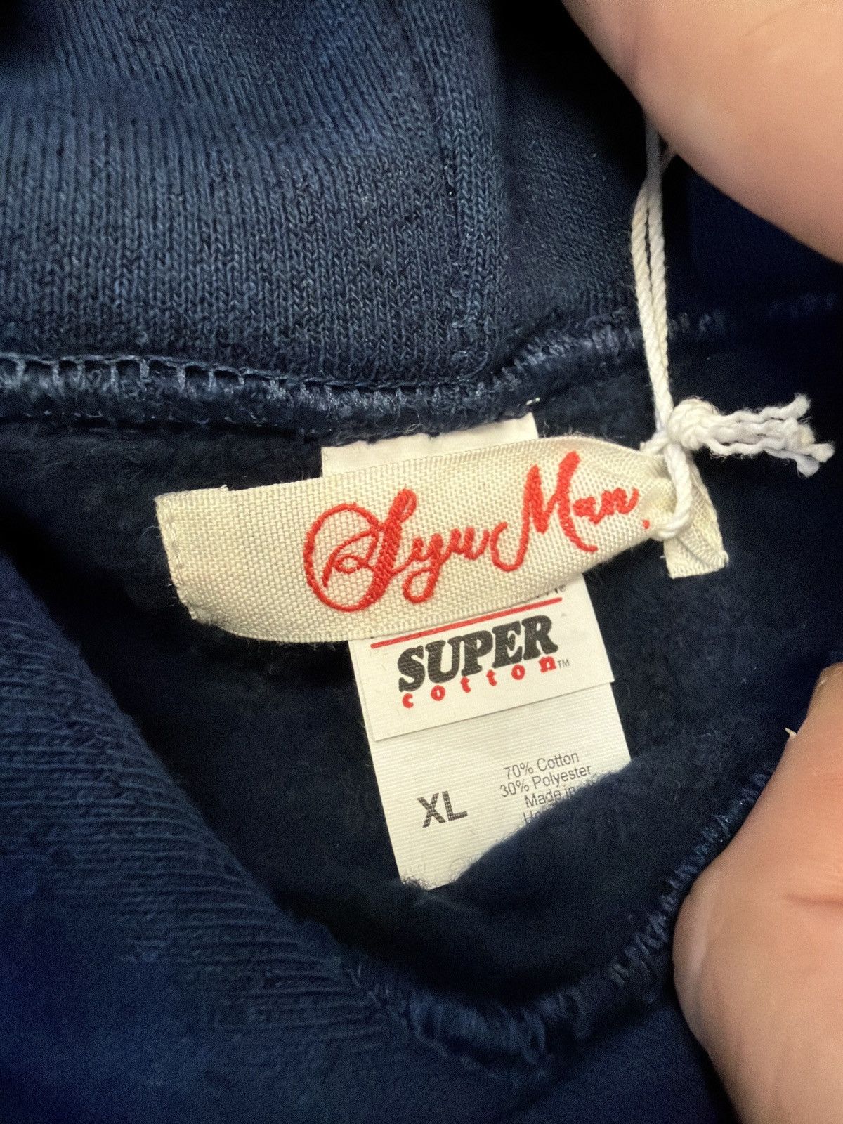 Other Syuman x Y.A.R.N hooded sweatshirt blue crossed Size US XL / EU 56 / 4 - 3 Thumbnail