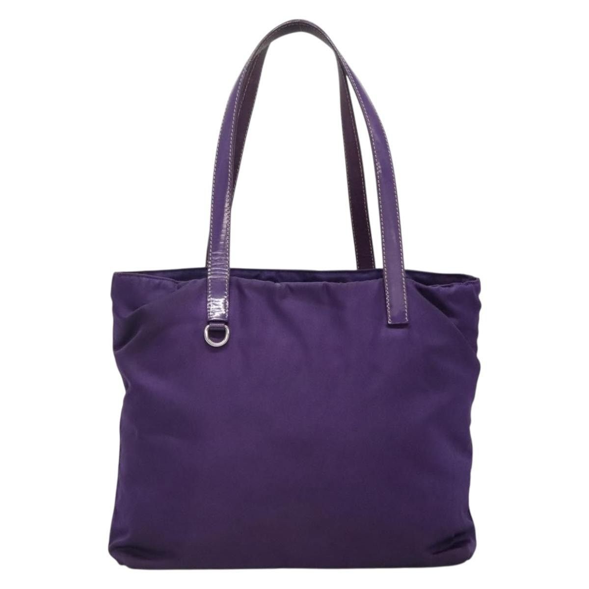 Prada PRADA Tote Bag Nylon Purple Silver Size ONE SIZE - 3 Thumbnail