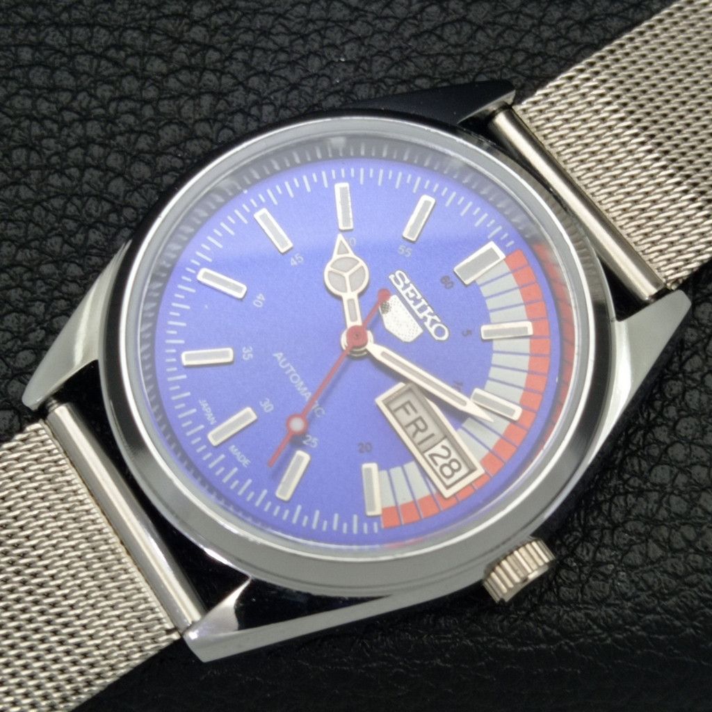 Seiko REFURBISHED VINTAGE SEIKO 5 AUTO JAPAN MENS WATCH a440724 Size 38 - 6 Thumbnail