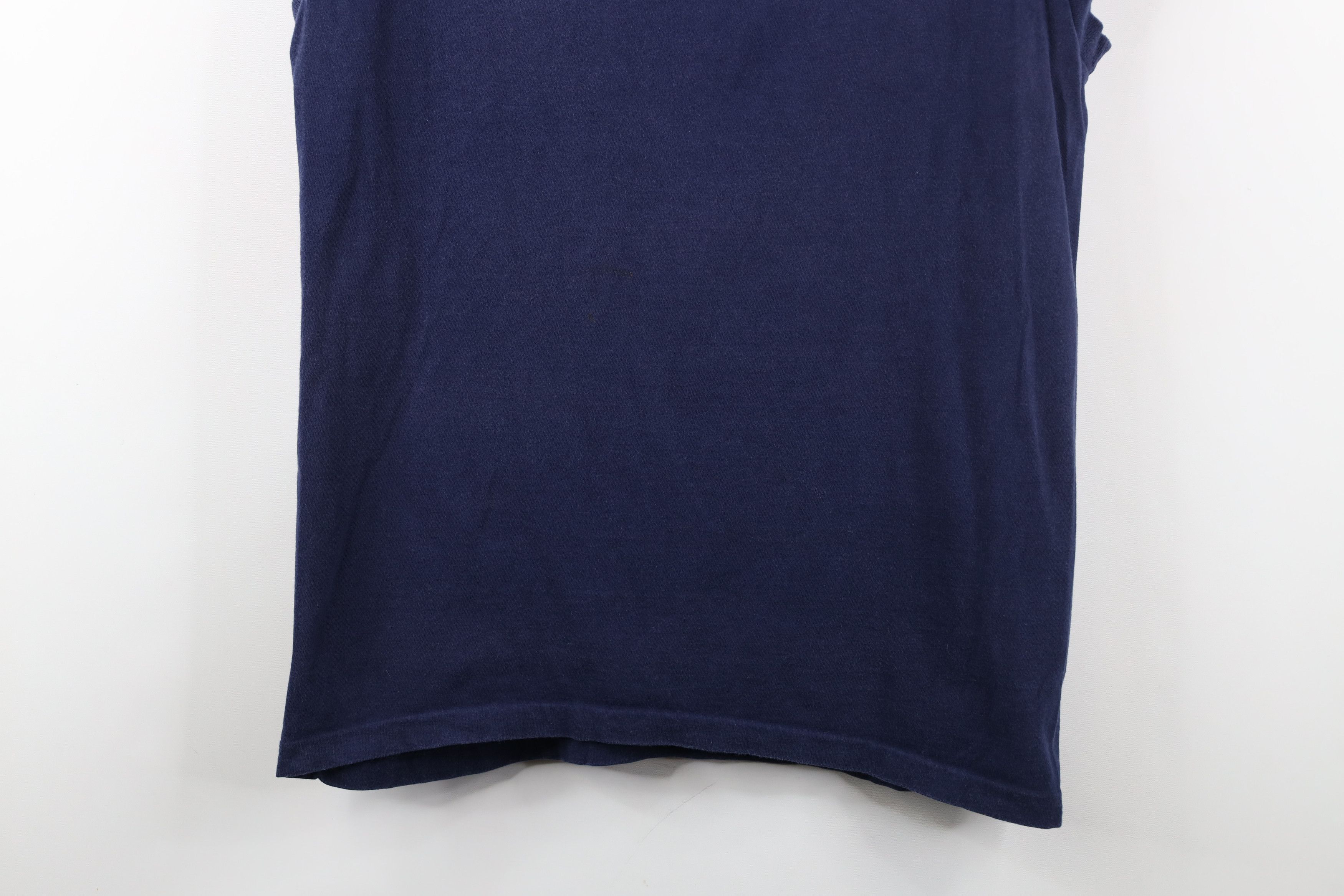 Vintage Vintage 90s Streetwear Sleeveless Muscle T-Shirt Blue USA Size US L / EU 52-54 / 3 - 3 Thumbnail