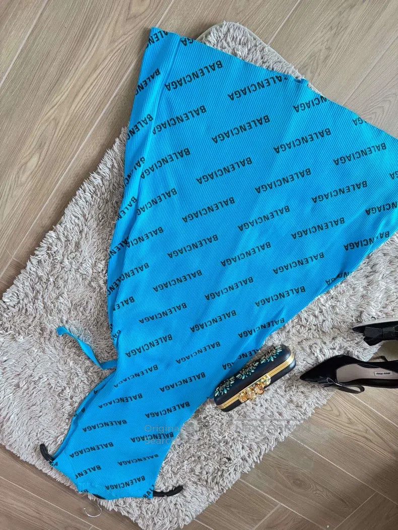 Balenciaga Balenciaga Blue Alphabet Logo Dress, Size S Size S / US 4 / IT 40 - 2 Thumbnail