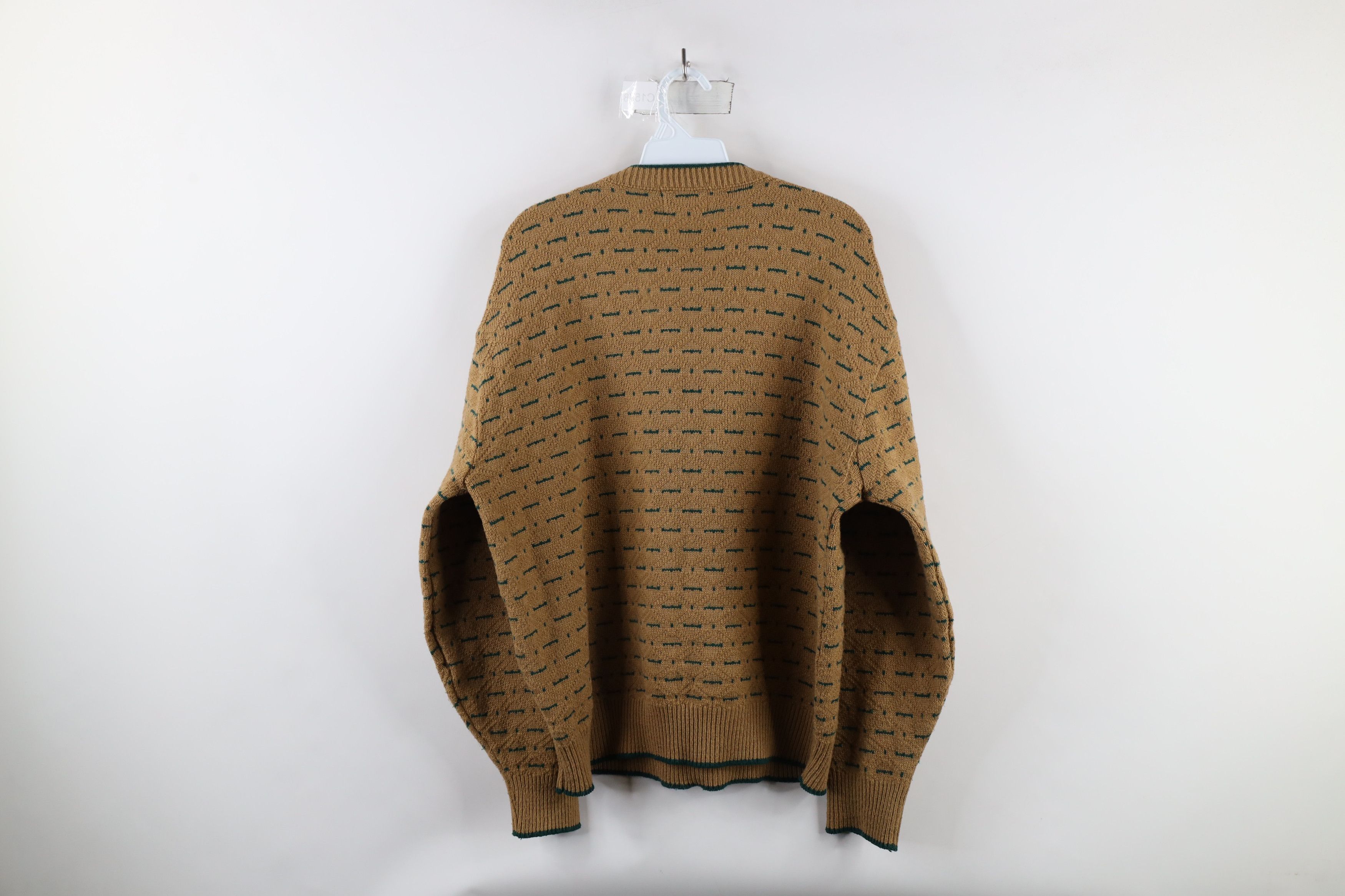 Vintage Vintage 90s Streetwear Diamond Knit Crewneck Sweater USA Size US XL / EU 56 / 4 - 6 Thumbnail