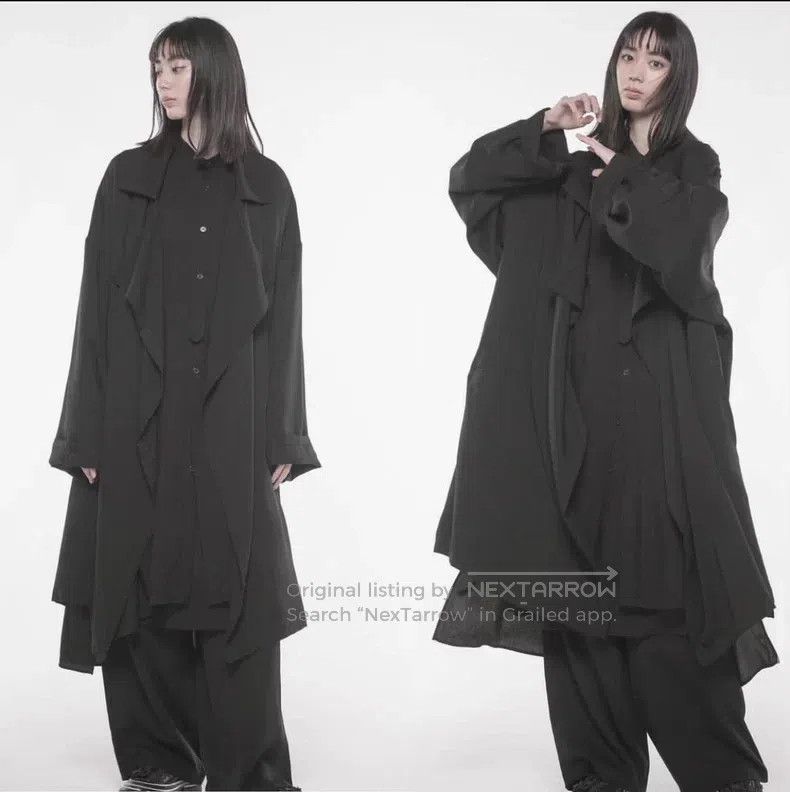 Yohji Yamamoto Yohji Yamamoto size os Mid-length trench coat Size US M / EU 48-50 / 2 - 8 Thumbnail
