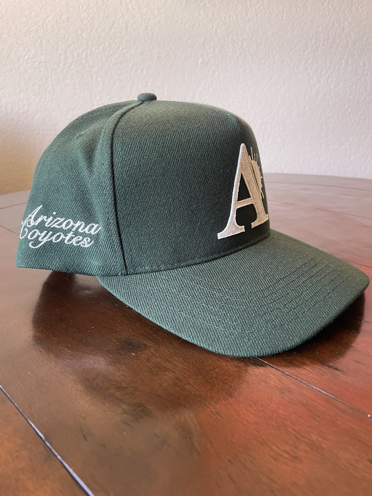 Rhude Rhuigi Villaseñor x Arizona Coyotes hockey green “A” hat Size ONE SIZE - 4 Thumbnail