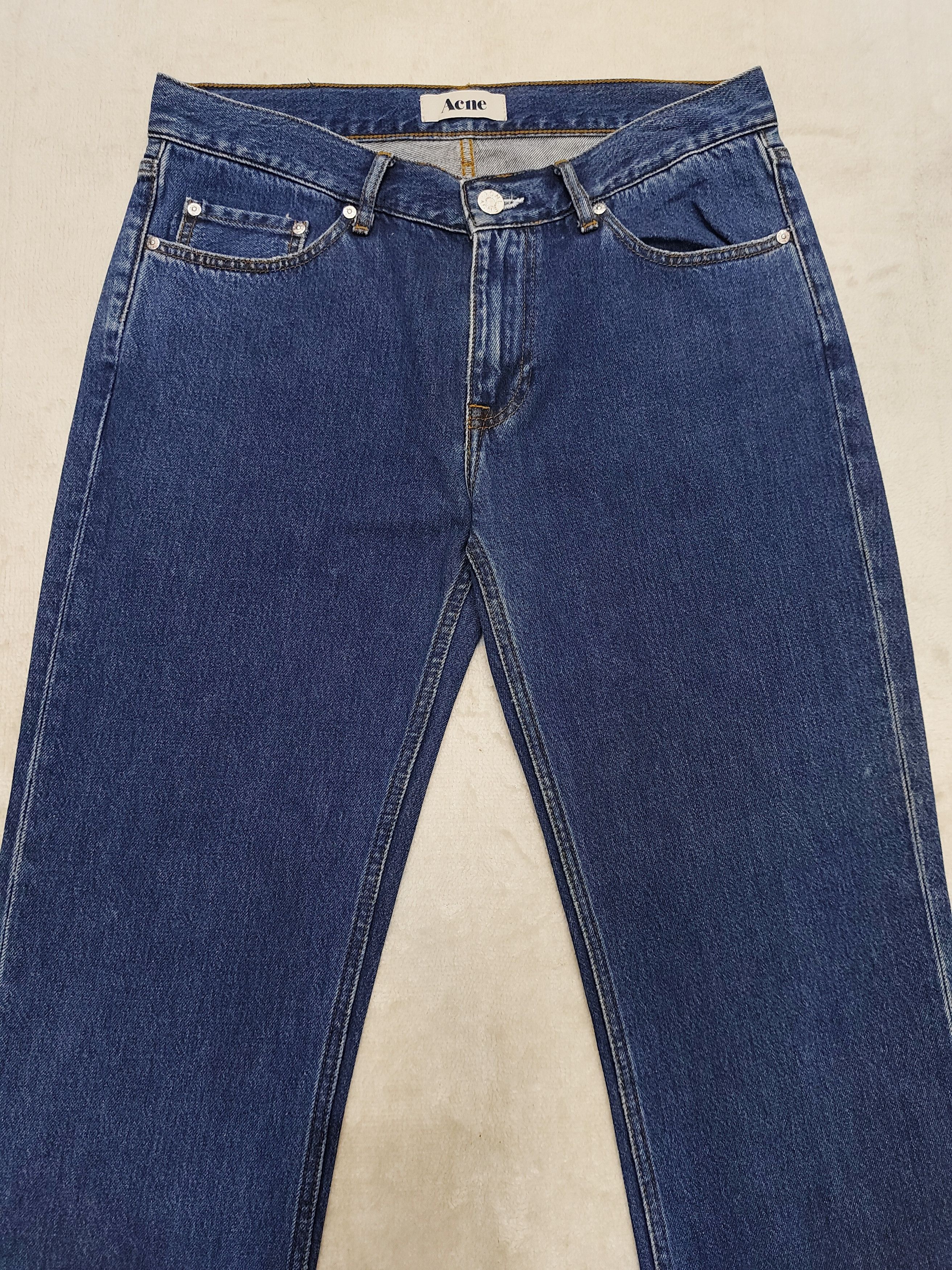 Acne Studios Acne Studios- Mic Dark Stone Slim Straight Jeans Size US 33 - 2 Thumbnail