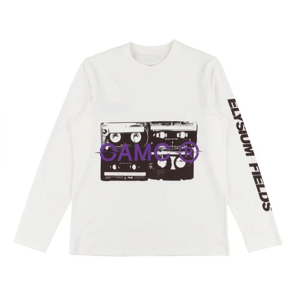 image of Oamc O1Mle0424 Elysium Long Sleeve T-Shirt In White, Men's (Size XL)