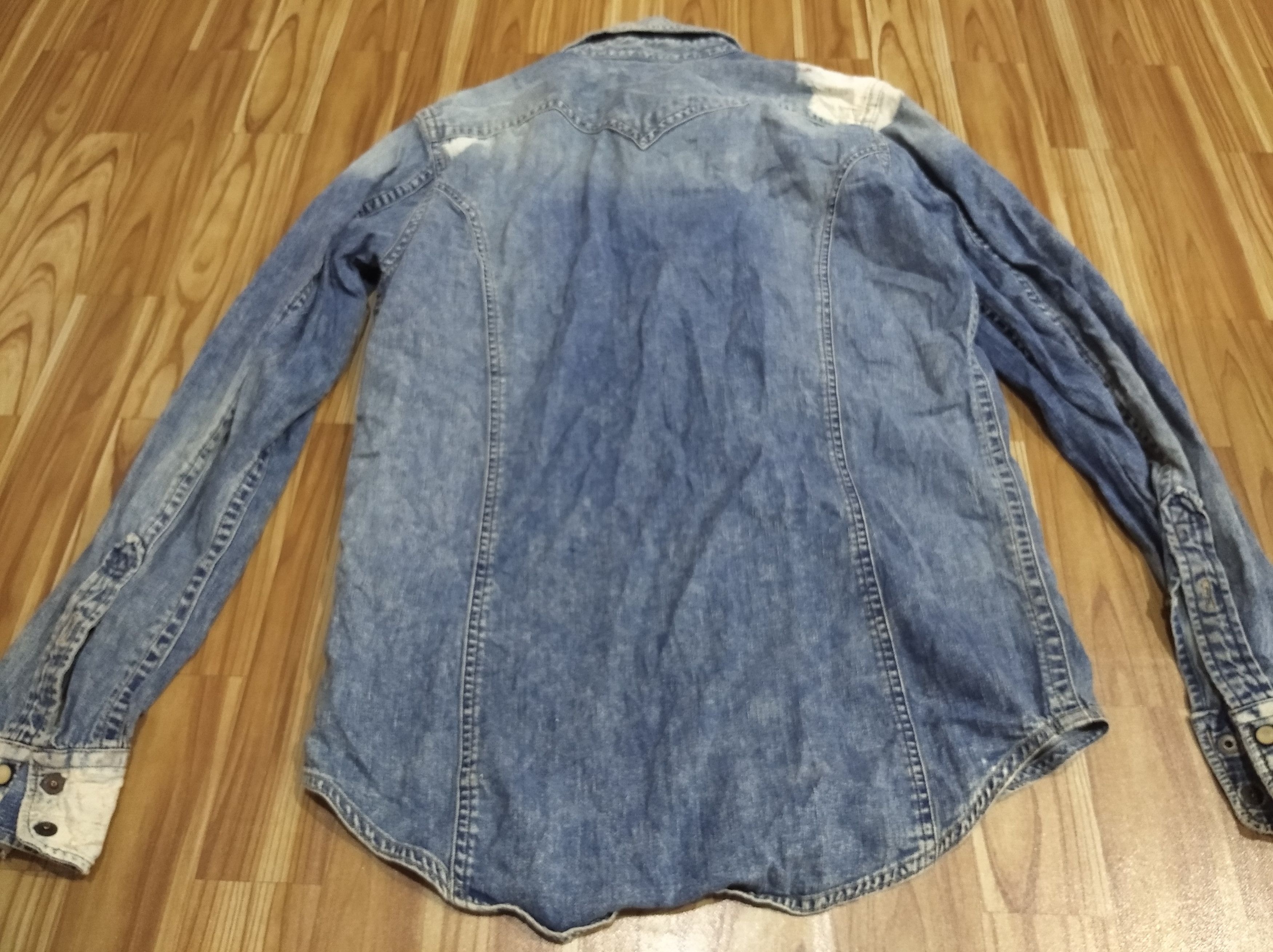 Diesel × Vintage Diesel denim shirt distressed Size US S / EU 44-46 / 1 - 2 Thumbnail