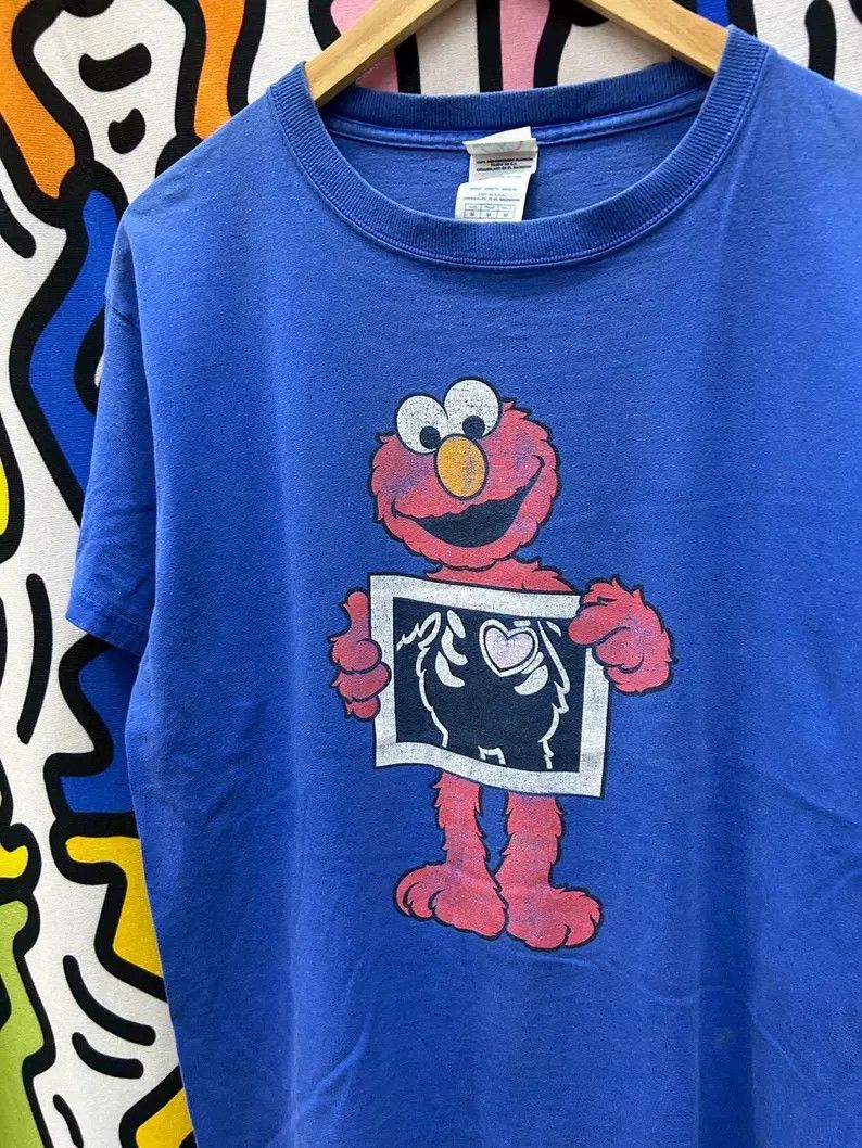 Vintage Vintage 2005 Elmo Sesame Street tshirt size M Size US M / EU 48-50 / 2 - 1 Thumbnail