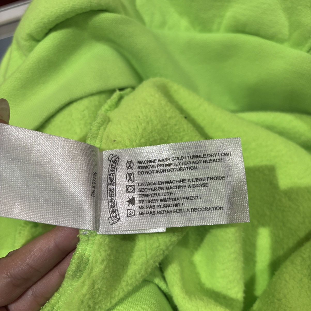 Chrome Hearts Chrome Hearts Miami Music Week Exclusive Neon Green Hoodie Size US XS / EU 42 / 0 - 8 Thumbnail