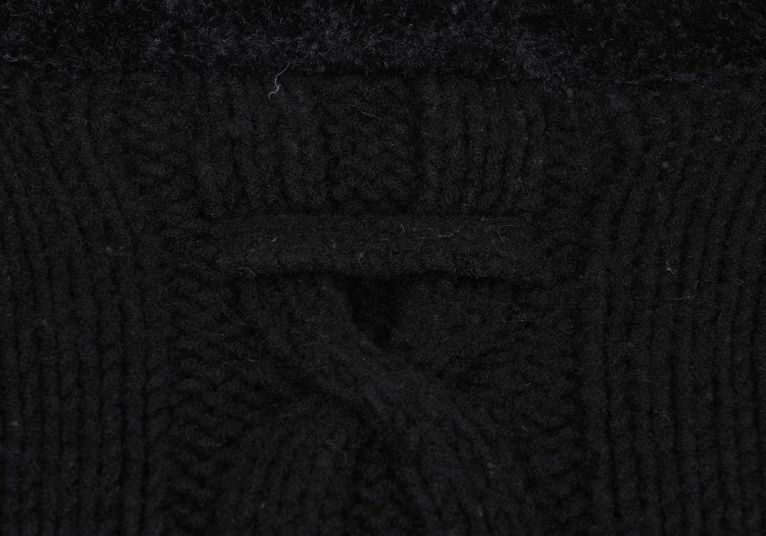 Jean Paul Gaultier Wool Blend Cable Knit Sweater in Black, Size F Size US M / EU 48-50 / 2 - 10 Thumbnail