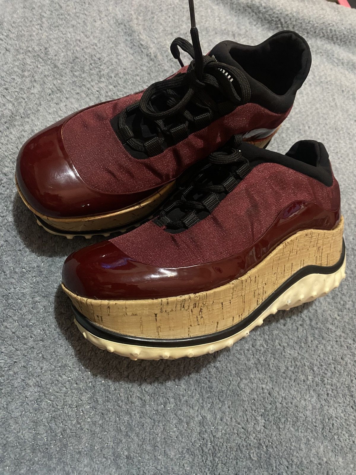 Miu Miu Miu Miu - Prada Astro Cork Platform sneaker Size US 6 / IT 36 - 1 Thumbnail