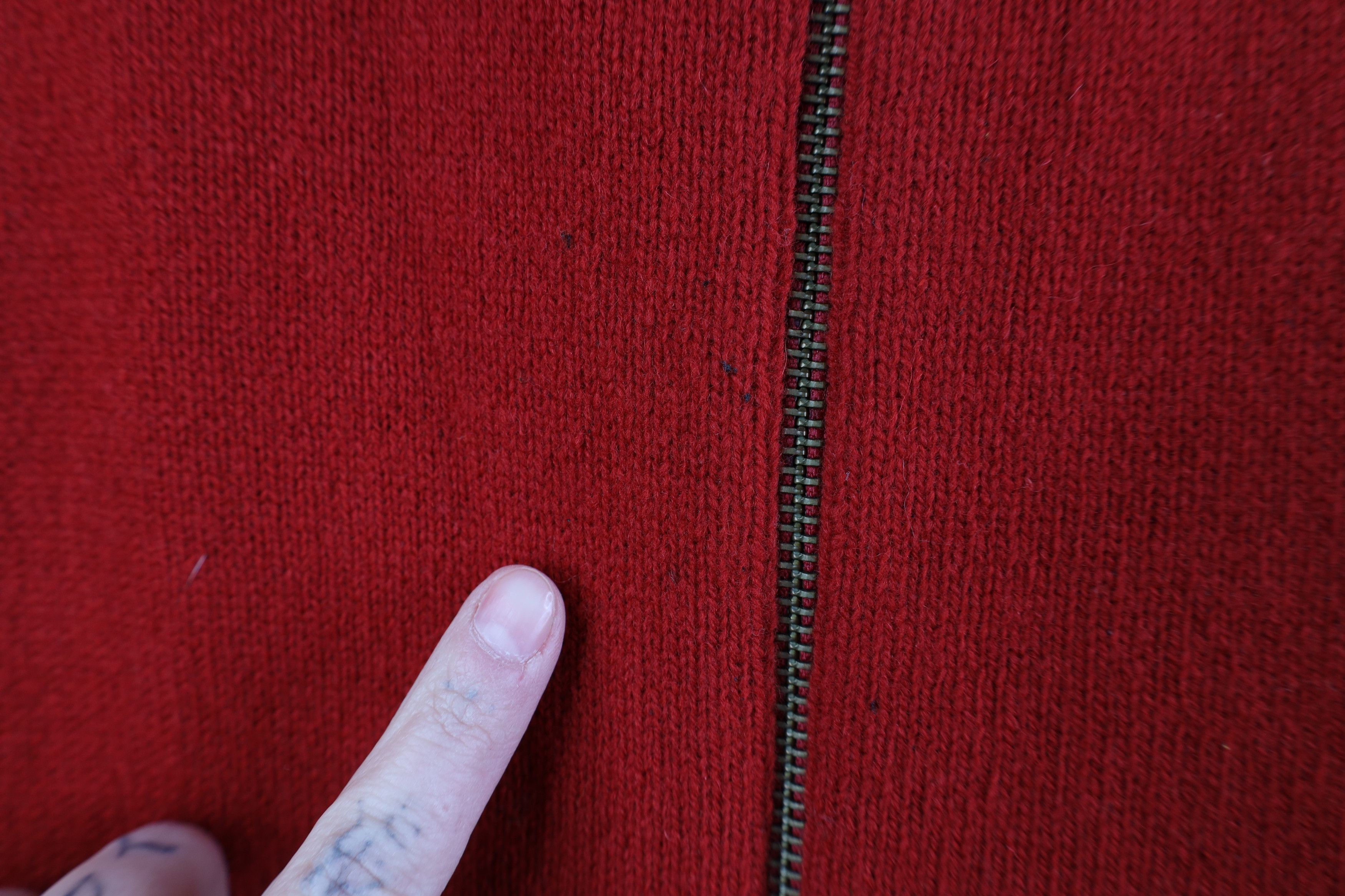 Woolrich Woolen Mills Vintage Woolrich Nature Deer Wool Knit Zip Sweater Vest Red Size XL / US 12-14 / IT 48-50 - 6 Thumbnail