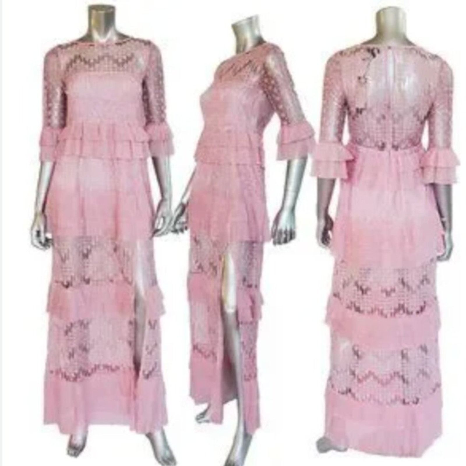 Just Cavalli Just Cavalli Lace maxi dress pink size 6 Size M / US 6-8 / IT 42-44 - 13 Thumbnail