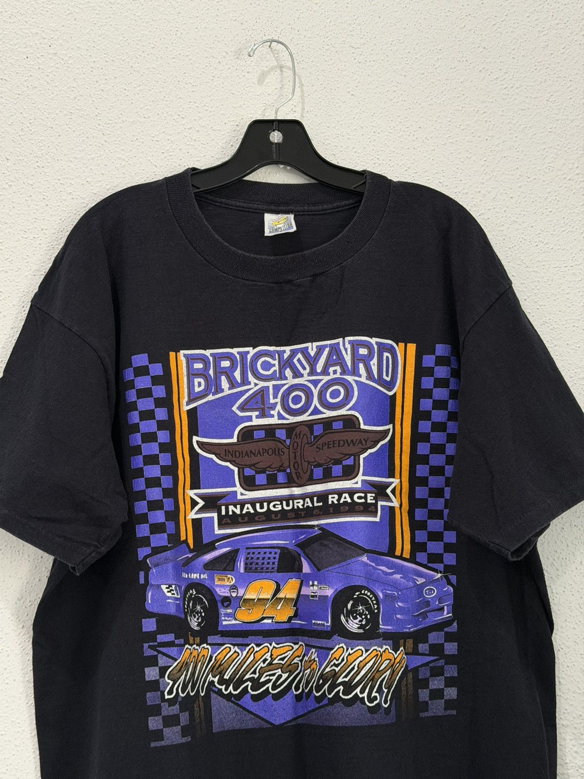 NASCAR Vintage 1994 Brickyard 400 Inaugural Race Tee XL Made in USA Size US XL / EU 56 / 4 - 2 Thumbnail