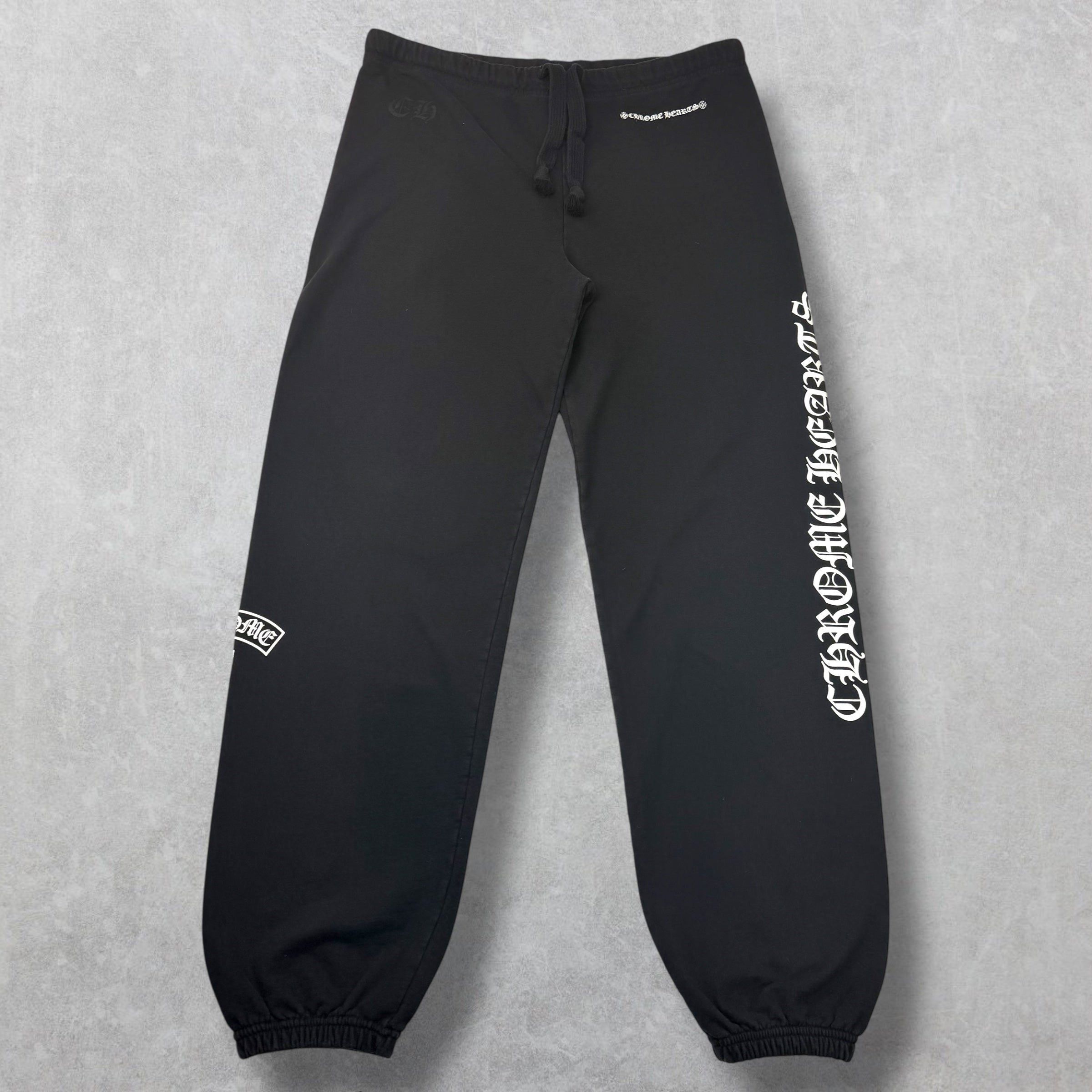 Chrome Hearts Chrome Hearts Vertical T-Bar Sweatpants Black XL Size US 36 / EU 52 - 3 Thumbnail