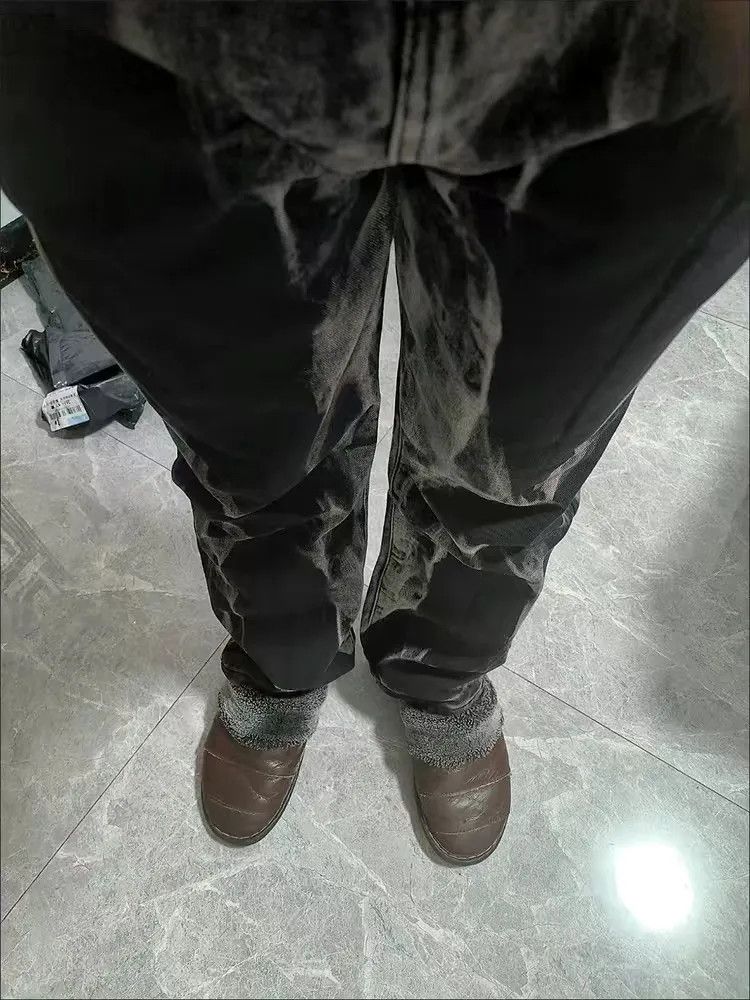 Tie Dye Washed Straight Wide Leg Pants